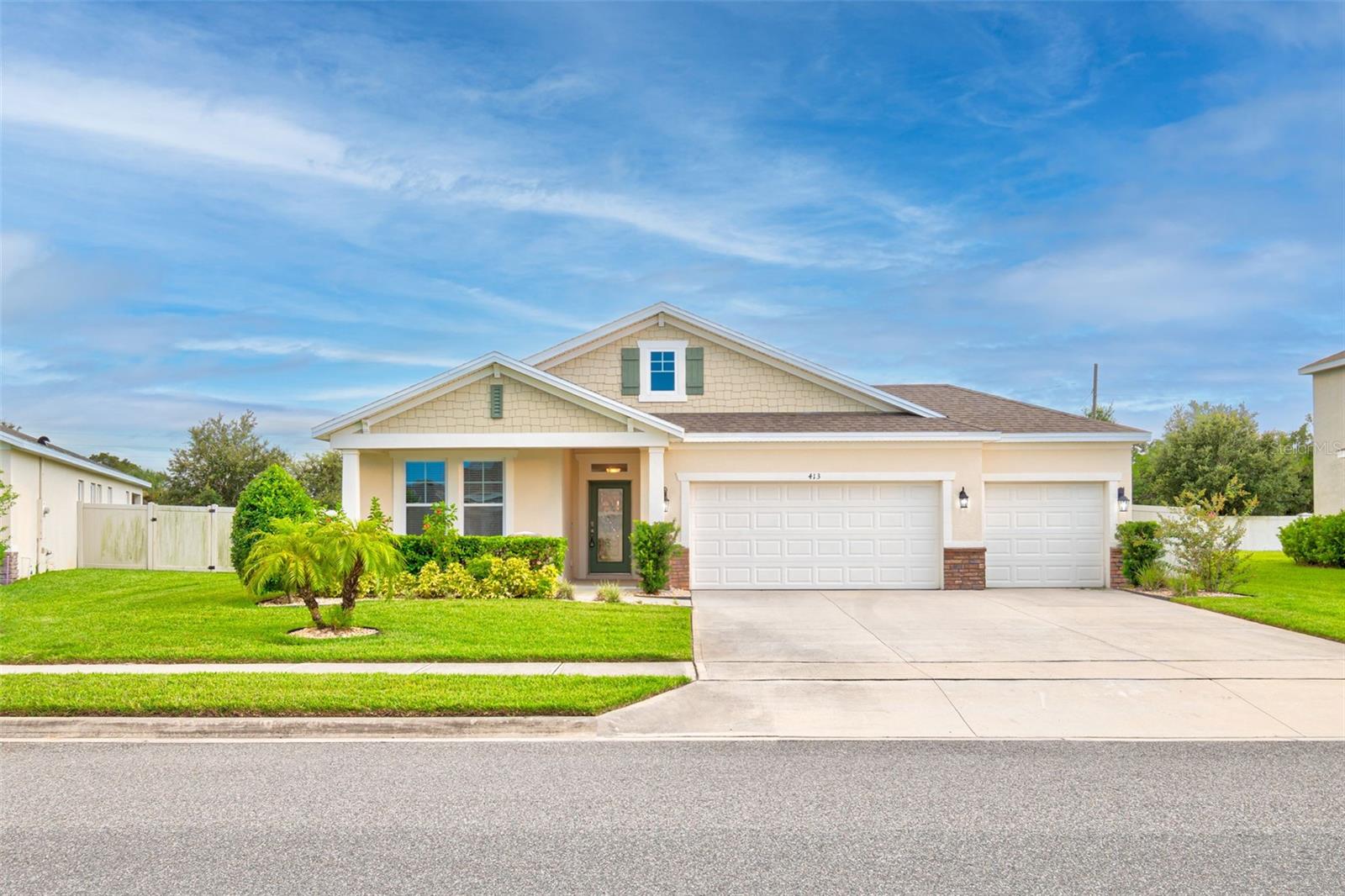 For Rent – 4BR Pool Home in Bridlewood | 413 Halter Dr, Apopka, FL 32712
Welcome to this beautifully maintained 4 bedroom, 3 bathroom single family pool home located in the highly sought after Bridlewood community in Apopka.
This spacious home offers an open concept layout featuring wood look tile throughout the main areas, a modern kitchen with granite countertops, stainless steel appliances, light cabinetry, and a large island that opens to the living and dining spaces—perfect for everyday living or entertaining.
The primary suite includes a double sink vanity, garden tub, separate shower, and a walk in closet. Three additional bedrooms are nicely separated to provide space and privacy.
Enjoy the Florida lifestyle year round in the screened in pool area with paver deck, water feature, and a fully fenced yard backed by a privacy wall with a custom mural. There is also a covered lanai with ceiling fan, epoxy finished 3 car garage, indoor laundry room with washer and dryer, and a covered front porch for morning coffee.
Key Features
4 Bedrooms / 3 Full Bathrooms
Screen enclosed private pool
3 car garage with epoxy floors
Washer and dryer included
Lawn and pool maintenance included
Zoned for highly rated schools
Conveniently located near Wekiva Springs State Park, Northwest Recreation Complex, shopping centers like Publix, restaurants, and with easy access to SR 429 and SR 441 for commuting to Orlando, Winter Garden, or Mount Dora.
Available now! Don’t miss this opportunity to rent a well kept pool home in one of Apopka’s best neighborhoods.
