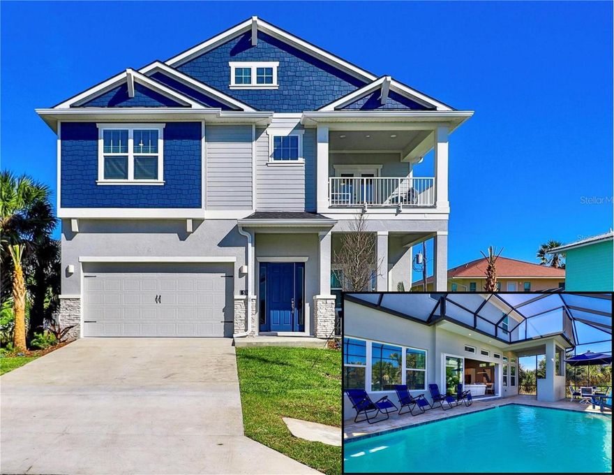 Welcome to your dream vacation destination for up to 10 guests! This luxurious 4-bedroom (3 Primary suites), 4.5-bathroom beach, pool home offers ocean views and unparalleled luxury. With a stunning white kitchen, spacious living area, and expansive pool, relaxation is guaranteed. Enjoy the main floor's primary suite and 3 upstairs bedrooms (2 more primary en-suites), along with a game room for entertainment. Indulge in the heated pool option for year-round enjoyment. Very short walk to the beach. Nearby biking and hiking trails make it perfect for families and friends. Escape to paradise and experience coastal living at its finest in this exquisite vacation rental. Your unforgettable getaway awaits!