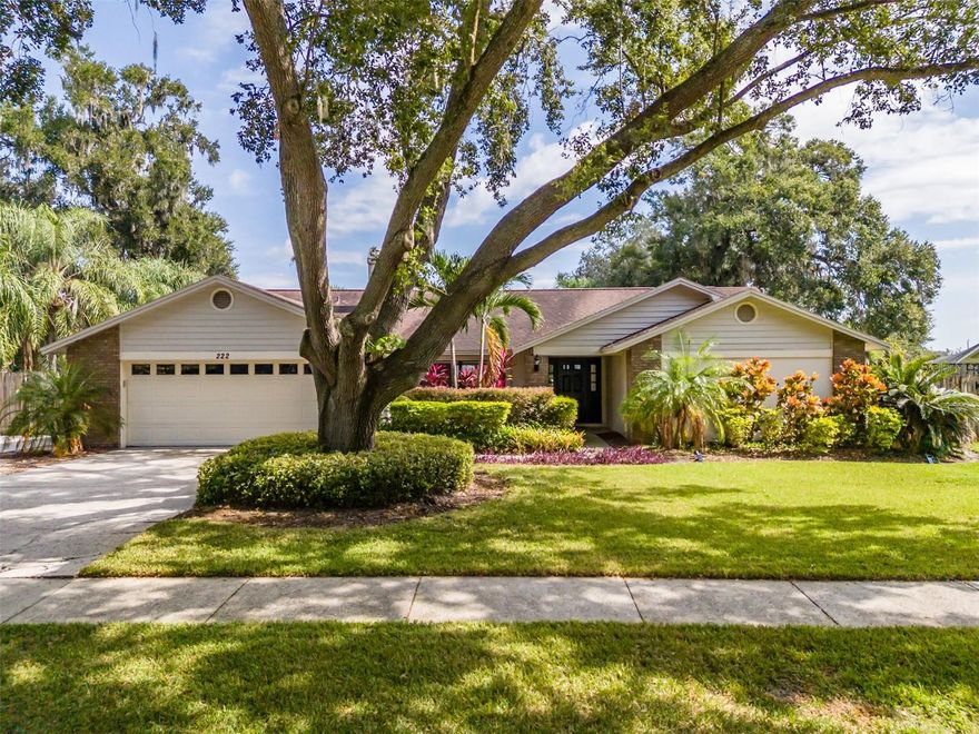 Pride of ownership shows in this stunning 4-bedroom, 2-bath pool home! The spacious kitchen is a chef’s delight, featuring stainless steel appliances—including a new dishwasher and microwave—granite countertops, abundant workspace, and a bar top perfect for casual dining. Glass sliders open to the screened lanai, ideal for indoor-outdoor living.
The inviting dining room boasts a cozy wood-burning fireplace and overlooks the beautifully landscaped front yard. The open and airy family room features vaulted ceilings, large windows, and additional sliders leading to the lanai, filling the space with natural light.
The primary suite offers a stylish shiplap accent wall and a walk-in California-style closet. The en-suite bath includes dual sinks and a large, glass-enclosed walk-in shower with a bench. The secondary bedrooms are generously sized, each with California-style closets—two include shiplap accents, and one opens directly to the lanai.
Additional features include an indoor laundry room with storage cabinets and durable waterproof wood laminate flooring throughout.
Enjoy Florida living at its best in your private, screen-enclosed lanai with brick pavers and a sparkling, resurfaced pool. The oversized, fenced backyard offers plenty of room for pets to play, plus a 2-year-old Tuff Shed for extra storage. The extended driveway and double gate provide RV or boat parking, complete with a 30-amp breaker.
Recent updates include: Pool resurfacing and brick pavers around pool and pathways, Pool filter, heater, and saltwater conversion
New dishwasher and microwave. Situated on a .34-acre lot with lush landscaping, this home offers great curb appeal and convenient access to I-4, I-75, and Hwy 301. Come see this beautiful, move-in ready home—perfect for entertaining and everyday comfort!