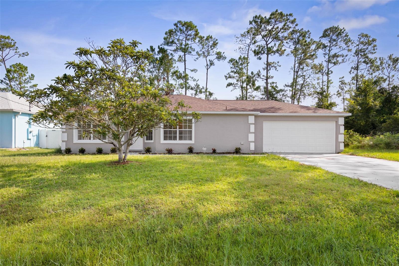 Welcome to 15 Rickenbacker Drive – the perfect starter home or ideal residence for a growing family. This beautifully updated property is truly better than new, showcasing top-to-bottom renovations completed in 2025. Nearly every inch of this home has been thoughtfully improved, including:
New Roof (2020)
Brand New A/C System (2025)
Fully Remodeled Kitchen with New Appliances (2025)
Updated Bathrooms (2025)
New Flooring Throughout (2025)
Fresh Interior & Exterior Paint (2025)
Epoxy-Coated Garage Floor (2025)
Modern Light Fixtures, Switches, and Outlets
This home is 100% move-in ready with no detail overlooked. Bright, clean, and stylish — it’s a turn-key opportunity in a sought-after Palm Coast location. Just 10-15 minutes from Flagler Beach, shopping, and dining at Town Center, and only a 5-minute walk to Rymfire Elementary School and Rymfire Park.
Don’t miss this one — homes in this condition and price range do not last.