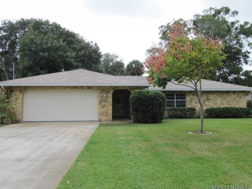 Very nicely maintained 3 Bedroom, 2 Bath Split-Plan Home. Property is located just around the corner from the New Smyrna Beach Golf Course. This spacious home comes with extra long driveway, is nicely landscaped with an irrigation system. Lots of privacy and space in the fenced yard with pavers (13 x 19â). A/C and furnace replaced in 2011. Newer roof. Inside laundry has convenient utility sink. Easy to maintain tiled & wood laminate flooring. Property has full-house back-up generator system installed. Hot water heater, house heater and generator are powered by natural gas â very efficient! All information recorded in the MLS is intended to be accurate but cannot be guaranteed. ;Water: City