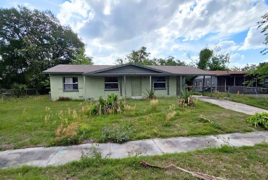 Great opportunity to own this 3-bedroom, 1.5-bath home tucked away on a quiet cul-de-sac in the well-established neighborhood of Cedar Highlands in Daytona Beach. This inviting home features a spacious living and dining room combination, perfect for everyday living and entertaining. The galley-style kitchen offers efficient design with great functionality, while the open floor plan provides added privacy and flexibility. Sliding glass doors lead to a covered rear patio overlooking the large backyard—ideal for relaxing, gardening, pets, or hosting gatherings. Conveniently located near shopping, dining, schools, and just a short drive to the beach. A wonderful opportunity to own in a peaceful, established community. All information recorded in the MLS is intended to be accurate but cannot be guaranteed, buyer advised to verify. Sold As-Is