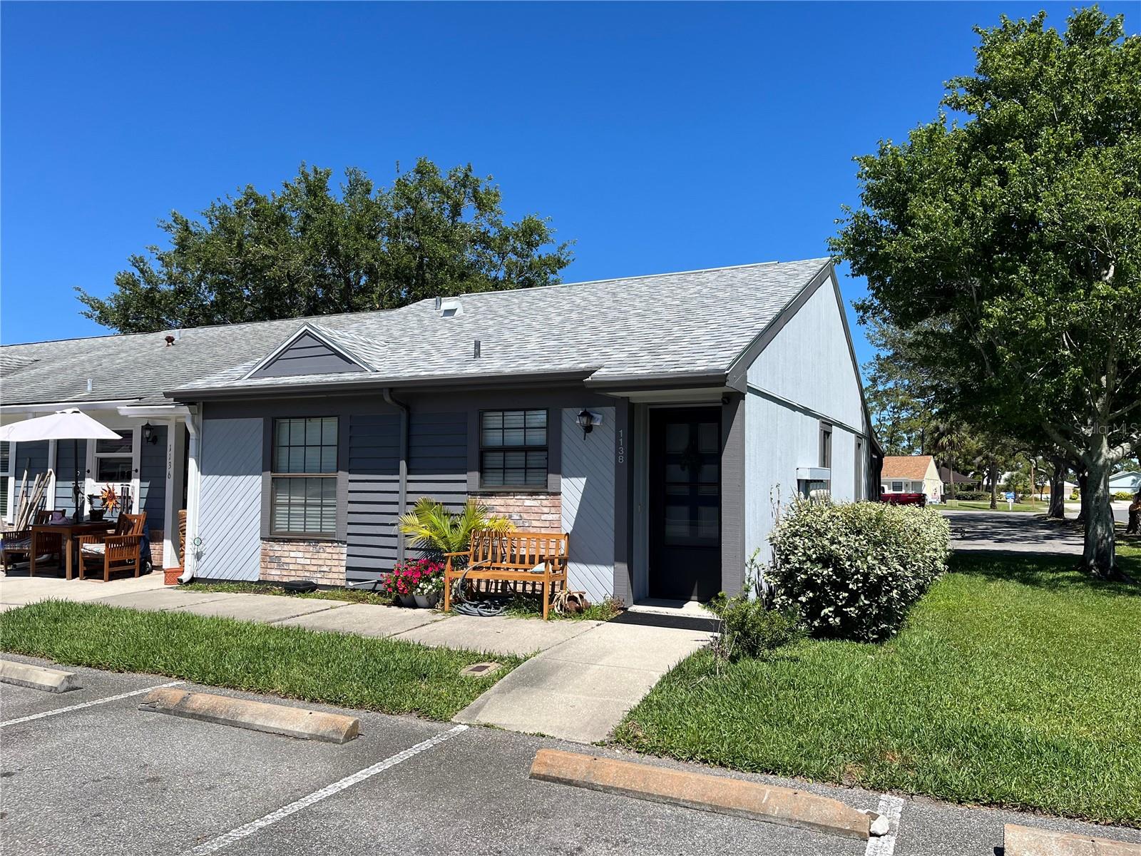 Two Bedroom one bathroom townhouse for rent. Available Mid August 2025. Minimum seven month lease. Located directly across from the 10th hole of Hidden Lakes Golf Course. Corner unit. Maximum occupancy is two. Pets negotiable with non refundable pet fee. NO interior pictures available currently. Showings welcome with proper notice. Rent includes grounds maintenance, cable TV and pest control. Move in cost are first month rent plus rent x 2 for security deposit. Pet fees may apply if applicable. $75.00 application fee each adult. Tenant screening required.