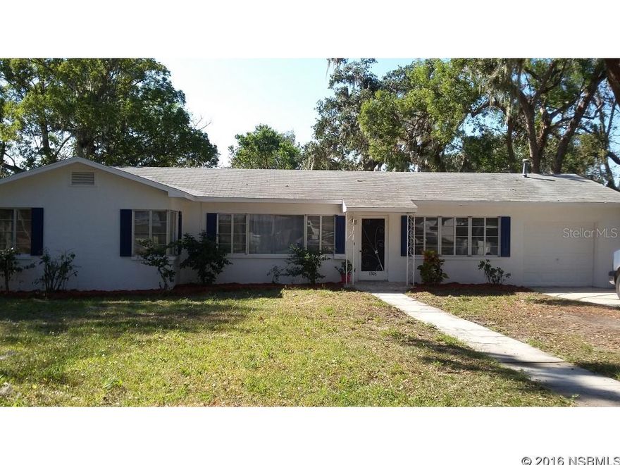 Under contract taking backups. Gorgeous Over sized Lot 131 x 160.  3rd Bedroom /office  with beautiful wood ceiling. perfect setup to add 2nd bath. Spacious floor plan with 2 dining areas.  Kitchen was updated a few years ago. Tile floors in Living areas. Just painted in and out. ;Water: City