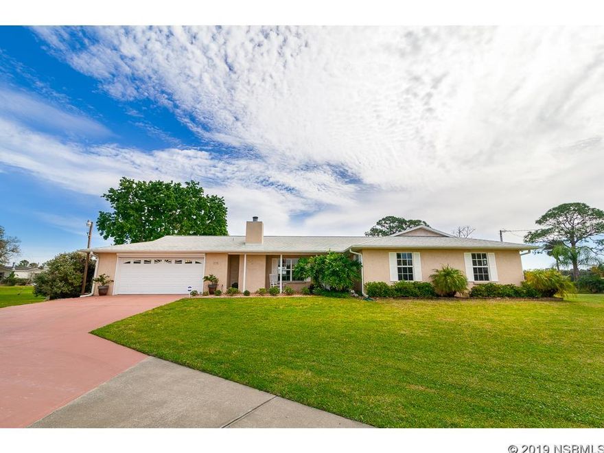 This 3/2 home on 3.3 acres has it all. Peaceful quite country setting in town with a huge 48x48 detached RV/Boat garage for all your toys plus is situated right on  Turnbull creek where you will find some of the best backwater fishing around.  This home is meticulously maintained, step right out your back door onto a beautiful paver patio with hot tub and paver path that will lead you to the detached garage which includes a work shop and man cave that could be used as a in law suite.  The detached garage has 4 roll up bay doors with drive through capability.  The creek provides access to the intracoastal via kayak, small watercraft, or paddlebaord.  You must see this one in person to appreciate all it has to offer. ;Water: City