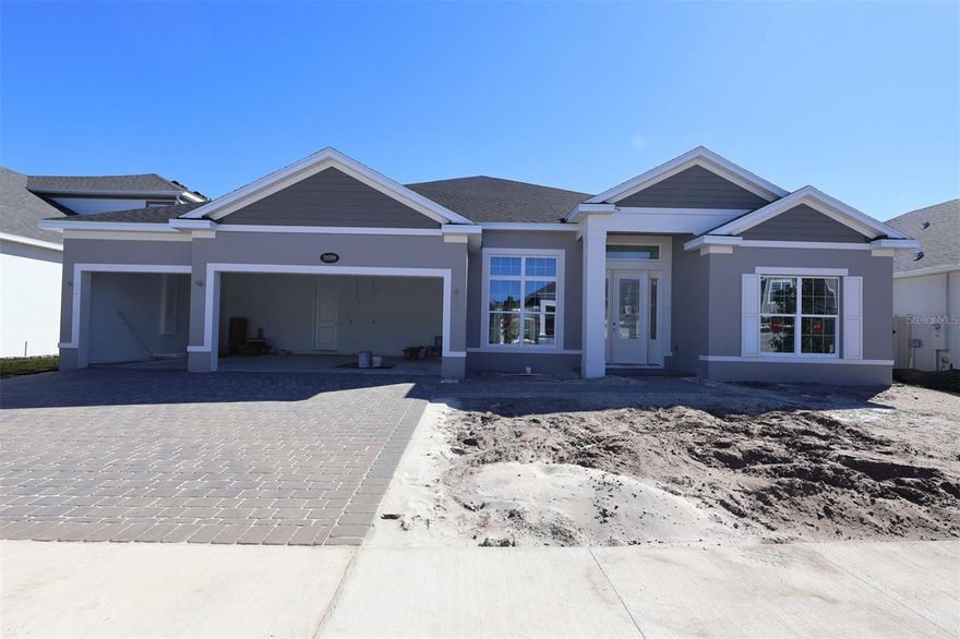Under Construction. Discover this stunning new construction home at 2699 Ravencliffe Ter in Oviedo. Thoughtfully designed with 4 bedrooms, 3 bathrooms, and a 3-car garage, this single-story home offers 3,022 square feet of open-concept living space.
 
The home's layout emphasizes functionality and comfort, with the huge open-concept design creating an inviting atmosphere that flows naturally from room to room, ideal for both daily living and entertaining. 

The huge family room separates your owner's suite from the other bedrooms. You'll love this kitchen, which features loads of cabinets, tons of countertop space, and a spacious eat-in island.

Your spacious owner's suite features a tray ceiling, 2 walk-in closets, and a stunning en-suite bathroom with a separate soaking tub and shower, separate sink vanities, and a private water closet.
 
This home is situated in a desirable Oviedo neighborhood known for its family-friendly atmosphere. The area offers convenient proximity to beautiful parks, providing excellent opportunities for outdoor recreation and relaxation.