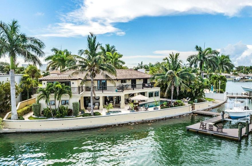 The search is over! You have finally found the luxurious lifestyle estate home with breathtaking, sweeping waterfront views of St. Petersburg’s Boca Ciega Bay!  This waterfront beauty, “A YACHTSMAN’S DREAM”, was originally built in 1967 and later completely remodeled & renovated to the highest standard, creating a more open and modern layout which is perfect for entertaining and optimizing the waterfront views!   This spacious 5 BR/4.5 bath/2 car garage (one featuring an electric charging station) home in YACHT CLUB ESTATES was created for hosting in style with large terraces on two levels and expansive travertine patio.  This luxurious resort-style entertainment area features a saltwater pool (with swim current jets) and spa, indoor/outdoor lounge and dining spaces, and a summer kitchen with TV. Inside, discover a well-designed chef’s kitchen featuring Viking appliances, pot-filling water connection over a gas-burner cooktop and double-island preparation area, as well as wide-open living areas with floor-to-ceiling impact glass and water views from every vantage point.  The flexible floor plan includes a first floor en-suite master bedroom with walkout to pool area.  The second-floor features 3 additional bedrooms (2 with adjoining Jack-and-Jill bathroom and one with en-suite bath with large stall shower) and an additional master suite with large sitting room/office area and a private terrace overlooking the pool area and the protected intracoastal waters. This property is perfectly designed for those who enjoy life on the water, with 130 feet of private deep-water frontage lined with mature tropical landscape including Royal Palms and a NEW deep water dock w/electric, lighting & water that includes a low profile high-speed 16,000-pound lift and 6 ft mean low tide deep water depth for your 50+ foot yacht and QUICK GULF ACCESS (no fixed bridges!).  There is absolutely nothing better than the enjoyment of the outdoor entertainment area while basking in the splendor of nature’s beautiful “sunset theater” while dolphins dance in the waters just beyond your dock! This is the luxury waterfront lifestyle property you have been looking for - just minutes from the Gulf of Mexico and sand of the beaches, the culture and nightlife of St. Pete and all the other lifestyle amenities that come along with Florida living. Get to know your neighbors while living in this HOA-optional active community at the many fun social events sponsored by Yacht Club Estates free boating club, or take part in a mom's club, book club, ladies' Bible study group, paddle boarding club and much more. It’s no wonder that the community of Yacht Club Estates is one of the most sought-after waterfront communities in all of Tampa Bay!
SAFE AND DRY AFTER IDALIA! FLOOD-FREE HOME WITH NO STORM DAMAGE AFTER MULTIPLE RECENT STORMS AND/OR STORM SURGE!