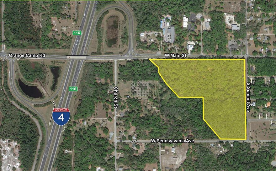 For Sale! Commercial Land Located along the rapidly growing I-4 corridor. Potential uses are Office/Warehouse, Light Manufacturing, Distribution Centers, Gas Station, Hotel and Restaurant. Next to Victory Park, a master planned golf community with 3,900 Homes on 1,800 Acres. Located East of Exit 116 of I-4 - Great visibility for any business. Very Unique Opportunity in an Area with Limited Commercial Land Available. Halfway between Deltona and Daytona Beach.