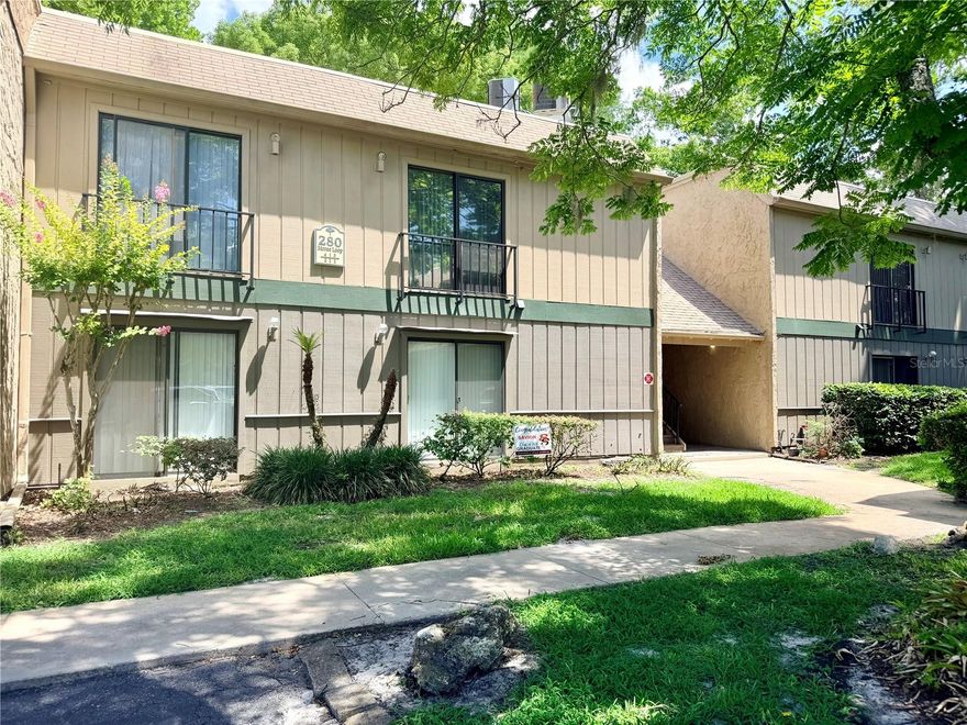 One or more photo(s) has been virtually staged. Welcome home to this first-floor condo in the desirable Bay Village community of Winter Springs! Nestled among beautiful tree-lined streets, this spacious unit offers a fantastic opportunity to make it your own.

The upgraded kitchen features stainless steel appliances, ample cabinetry, and plenty of workspace for cooking and entertaining. The open-concept living and dining area is filled with natural light thanks to the wall of sliders and windows along the living room. Laminate flooring runs throughout the home with no carpet anywhere for easy maintenance and a cohesive look.

Residents of Bay Village enjoy access to the community pool and a prime location close to parks, shopping, dining, and top-rated schools. This home is move-in ready and waiting for its new owner to bring their vision, add some fresh updates, and give it the love and facelift to truly make it shine!