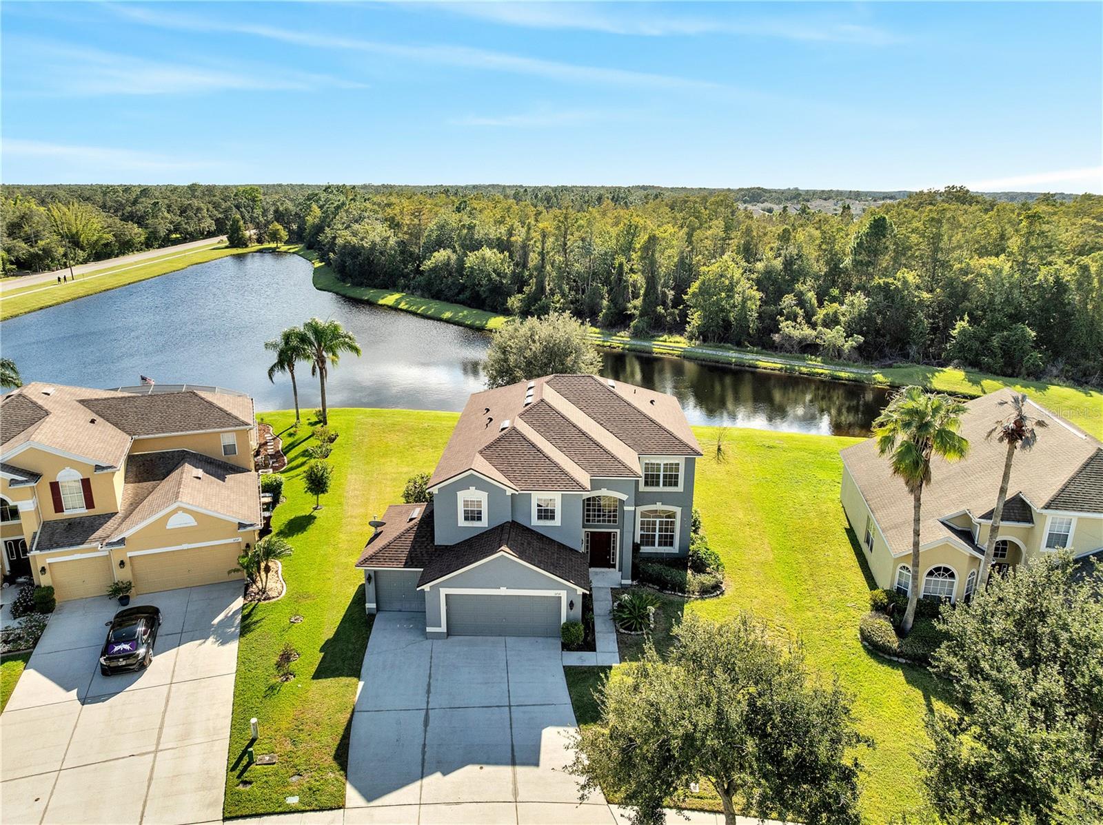 Welcome to 3759 Moon Dancer Place, a spacious 5-bedroom, 2.5-bathroom home with a rear serene water view, located in Saint Cloud. Built in 2006, this two-story property features a desirable three-car garage and offers plenty of room to spread out across both levels. The main living areas are open and bright, with flexible spaces for formal and informal use. Upstairs, the generously sized bedrooms provide comfortable accommodations. Step outside to enjoy peaceful pond views from your backyard, ideal for morning coffee or unwinding at sunset. Downtown Saint Cloud is just minutes away, with shopping, dining, and local parks nearby. You’re also within reach of Lake Nona’s Medical City and growing retail and restaurant scene, about a 25-minute drive, making this a smart location for both work and play. Located just a short drive from major roads, shopping, and dining, this home offers space, convenience, and natural beauty all in one.
