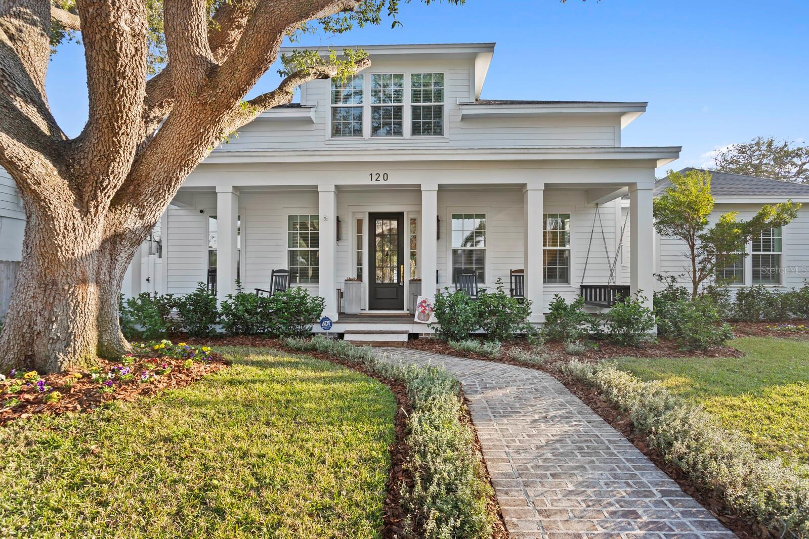 Experience luxury living in this stunning 2023 Canopy Builders' modern farmhouse, available for lease in the highly sought-after Historic Old Northeast neighborhood. Situated on a spacious 9,500+ square foot lot, this beautifully crafted home offers 4 bedrooms, 4.5 bathrooms, and nearly 4,000 square feet of thoughtfully designed living space. The open floor plan features high coffered ceilings, wood flooring throughout, a cozy fireplace, and a chef-inspired kitchen with granite countertops, a large center island, built-in shelving, and top-of-the-line Thermador appliances. Perfect for entertaining or relaxing, the outdoor covered living space overlooks a newly installed turf yard, ideal for gatherings or play, and a private studio apartment above the garage offers flexible space for guests, a home office, or extended family. Located just minutes from the Vinoy Golf Club, Beach Drive dining and shopping, the St. Pete Pier, and all that downtown St. Petersburg has to offer, this exceptional rental blends comfort, style, and convenience in one of the city’s most charming neighborhoods.