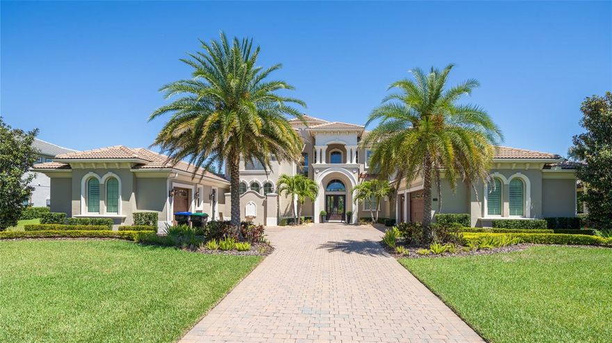 If you are looking for a Windermere perfect estate search no more. Sitting on a 3/4 acre lot in the man-gated community of Bellaria, this home is the Toll Brothers Villa Milano model with over 6,000 sf - 5 bedrooms, 6 full bathrooms, 3 half baths, office, flex space, detached in-law suite / game room, pool, spa, sports court, and 4 car garage. And these are just the beginning. No details were left to the imagination with 4 AC units, whole home generator, 2 water heaters, 220 line for EV car charging, custom light fixtures, full wet bar, enormous pool with waterfall, slide, & tanning ledge, and an over-the-top outdoor kitchen. The list just goes on and on. In addition, the ongoing maintenance of this home sits right at the level of perfection. Located in the safest areas of Orlando you will find all you need nearby. Schedule your showing of the gorgeous home in Bellaria today!