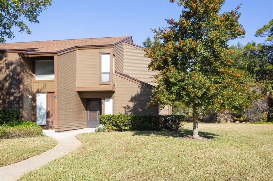 Discover this lovely ground-floor condo nestled in the tranquil Woodhaven community, where lush, tree-lined streets create a peaceful and welcoming setting. This private corner unit offers plenty of storage and a fully enclosed, freshly painted back patio/Florida room—an ideal spot to soak in the sunsets or sip coffee while overlooking serene wooded views, a picturesque pond, and a charming fountain.
Despite the quiet secluded feel you will appreciate easy access to nearby restaurants, golf courses, medical facilities, beautiful beaches, the Island Walk Shopping Center and so much more! 
Woodhaven residents enjoy an impressive array of amenities, including a sparkling community pool, sauna, fitness room, clubhouse, tennis courts and pickleball is coming soon!! Low HOA fees add even more value covering lawn upkeep, water, garbage pickup, and exterior maintenance—including roof care.
Don't miss this opportunity to own a piece of Florida paradise in one of the area’s most peaceful and sought-after communities. Schedule your showing today.