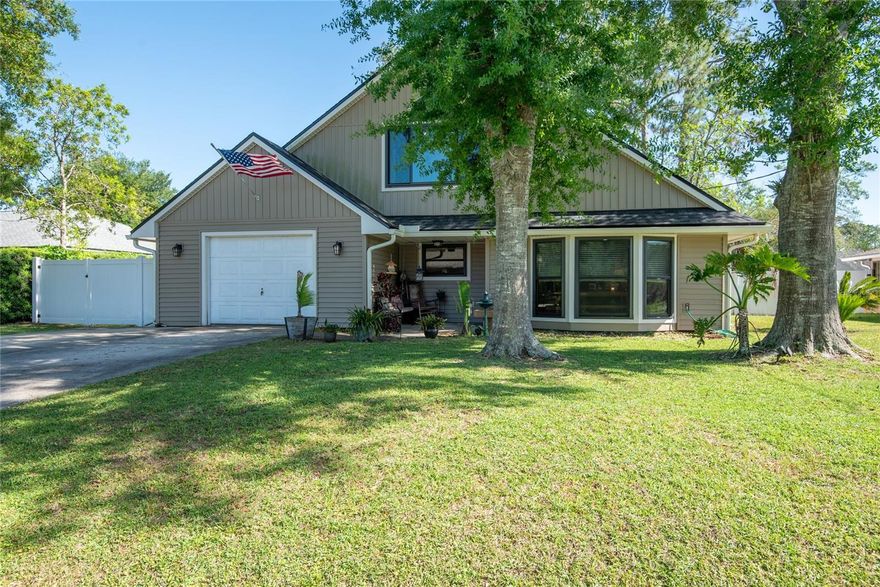 YOU DON'T WANT TO MISS OUT ON THIS DEAL! Stunningly Updated Home with Over $157,000 in Improvements + New 2026 Kitchen Countertops! Welcome to this beautifully enhanced property where pride of ownership shines throughout. Thoughtfully upgraded inside and out, this move-in-ready home offers peace of mind, style, and long-term value with major renovations already completed for the next owner. Enjoy the benefits of a $46,500 solar panel system installed for outstanding energy efficiency and reduced utility costs. Storm readiness is a priority with hurricane-strength windows and sliders, plus a new composite asphalt shingle roof (2023) for added protection and curb appeal. The exterior has been extensively renovated with new vinyl siding, new 6-inch seamless aluminum gutters, and updated windows/sliders, creating a fresh, modern look. Step outside to your private backyard retreat featuring a large decorative stamped and stained concrete patio, ideal for entertaining, relaxing, or outdoor dining. The property is fully fenced with 227 feet of vinyl fencing and a 10-foot double gate, offering privacy and convenience. Inside, additional upgrades include a whole-house water purification and softener system, an upstairs bathroom renovation, and brand-new kitchen countertops (2026) that add a fresh contemporary touch to the heart of the home. A bonus feature is the detached woodshed converted into secondary livable space, with AC, perfect for a home office, studio, hobby room, guest overflow, or flex space. There is just too much to see, with this meticulously updated home, including outdoor area to relax and enjoy those beautiful summer nights and an all-year round space for fun and relaxation, including a hot tub! This is a rare opportunity to own a home where the big-ticket items have already been done. Energy efficient, beautifully updated, storm-conscious, and packed with extras—this one is a must-see! Schedule your private showing today.