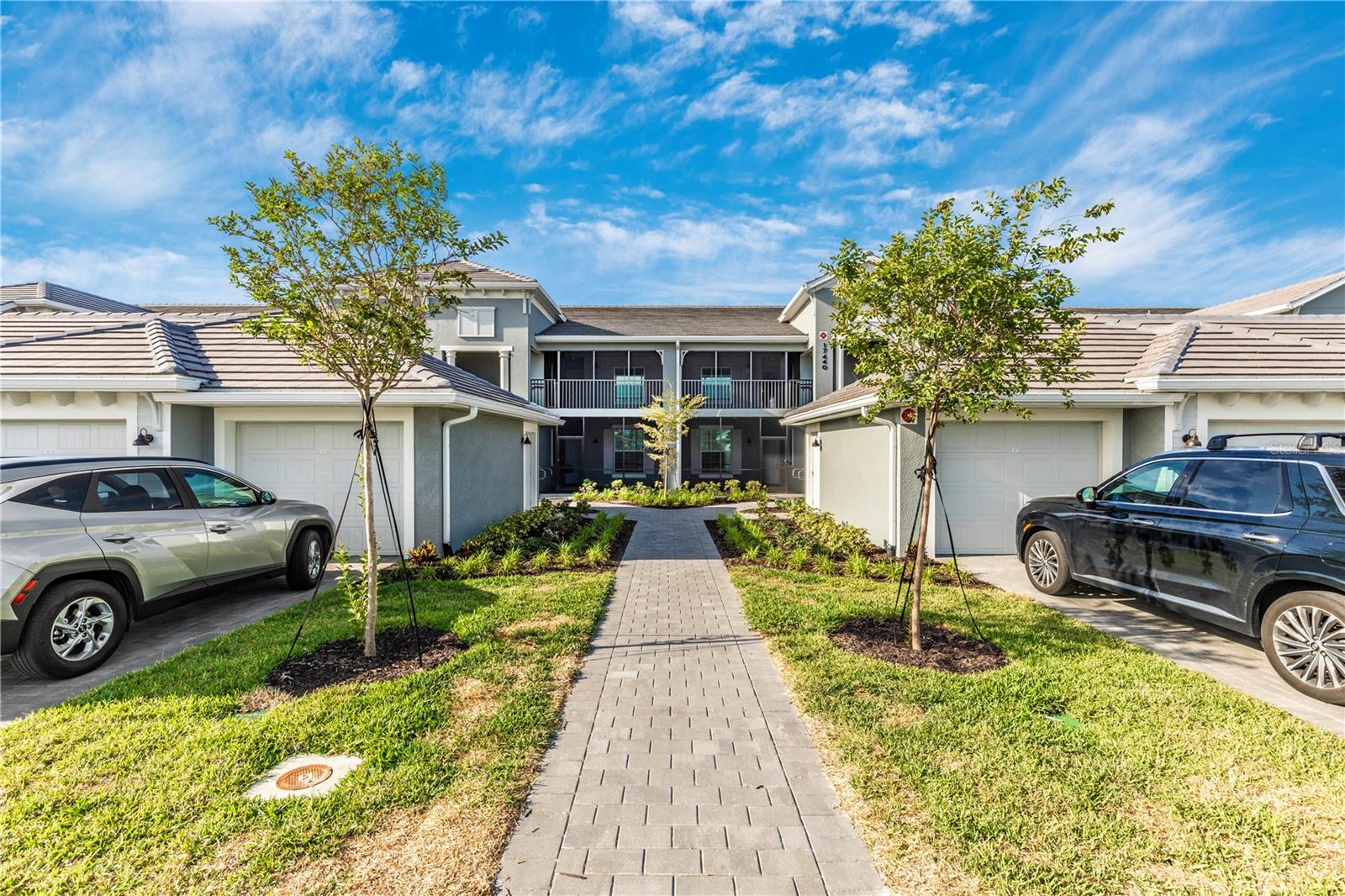 Brand new 2BR/2BA + den located in the heart of a Wellen Park Golf & Country Club community! This light-filled home offers an open floor plan, split bedrooms for added privacy, and a versatile den perfect for a home office or guest space. Enjoy serene golf course views and lush landscaping from your private front & back screened-in patio. The kitchen features quartz countertops, stainless steel appliances, and ample cabinet space and is completely stocked with all of your cooking needs. Spacious primary suite with King bed, dresser, TV & night stands, walk-in closet and dual vanities and gorgeous golf course views. Second bedroom offers Queen bed and den has pull out sofa that pops up in to full sized queen bed. All linens and towels and beach chairs included in this monthly rental. Community amenities include pickleball & tennis courts, fitness center, spa, resort-style pool, tiki bar and vibrant social calendar. Located close to downtown Wellen Park with restaurants and shopping and nightly entertainment, Braves Spring Training stadium, tons of local events and close to 5 of Southwest Floridas top beaches! You will love your stay here and want to come back for years to come!