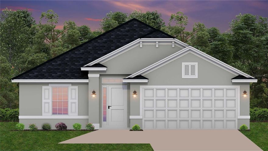 Under Construction. BRAND NEW CONCRETE BLOCK HOME under construction! Estimated completion is approx July/Aug/Sept pending any setbacks beyond the builders control. New community with amenities, resort style pool, playground, sidewalks and more. Shopping, movie theaters, restaurants, hospitals, VA Clinic and i75 nearby. Very close to the Florida Greenway!  New Publix right around the corner! Very open floor plan great for entertaining! Home has many great features including, covered rear patio, tile floors all areas except bedrooms. large tile shower in master bath, upgraded cabinets, stainless appliance pkg (range, microwave, dishwasher included), Granite counter tops and much more! TAEXX pest control system built in walls. Builder warranty! Builder helps with closing costs when Buyer pays cash or closes with Seller approved lender. Prices and Promotions subject to change without notice. Pictures are of similar home for illustrative purposes only. Colors and features will vary!