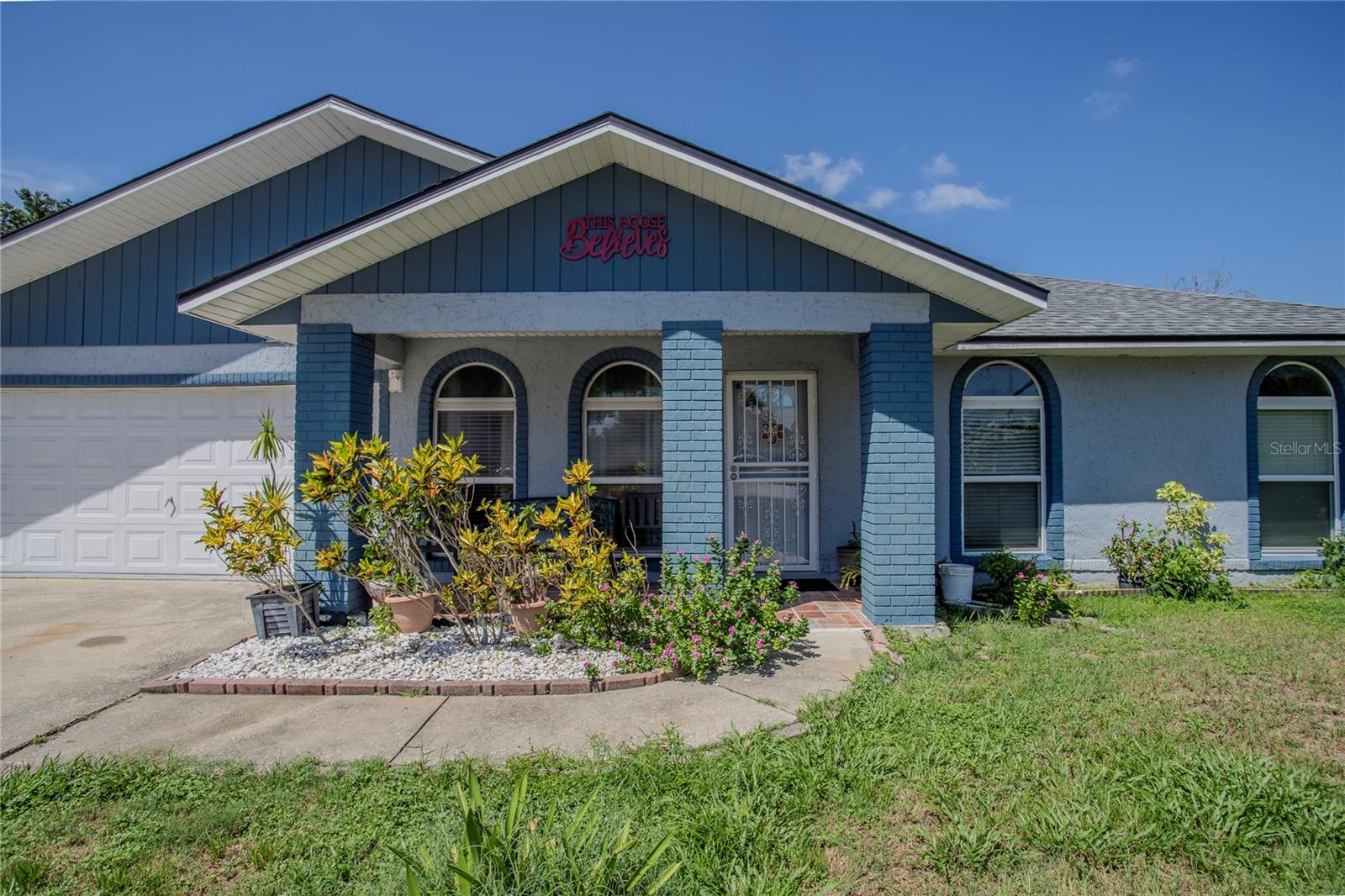 STOP THE HOUSE HUNTING AND WELCOME TO YOUR NEW NO HOA HOME! This Move in ready 3/2 has everything that you are looking for
and more. Freshly painted inside and out, new laminated marble look flooring that complement the living room, dining and kitchen open concept. The extra space in the kitchen is excellent for additional storage or small office if you work from home. This is a chef's dream kitchen with stainless steel appliances and a super cost effective gas stove with a tank fill only once a year which is great for hurricane season. And that is not all! newer roof is from 2022, water treatment system, solar attic fan, moving sensor lights and fully fenced
back yard provides privacy and peace of mind. Sit back and relax in the 12x24 screen porch or by the fire pit while enjoying the papayas,
avocados, cherries and many more fruits and plants in this spacious and well kept patio. Great opportunity for first time home buyer or investor for long or short vacation rental. Location is prime , just 10 mts from AMAZON Warehouse, AND THE I-4; 28 mts from DAYTONA
INTERNATIONAL SPEEDWAY OR DAYTONA BEACH; AND 45 mts from ORLANDO INTERNATIONAL AIRPORT, DISNEY WORLD AND MAJOR
ATTACTIONS IN CENTRAL FLORIDA.