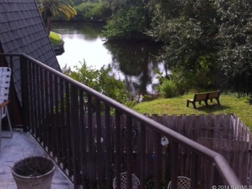 Beautiful Water View of the Canals and Estuary from this Private balcony.This Cedar Dunes Townhouse is the most affordable 2 Bedroom unit for its size on the Beachside with a water view. Newer Roof and A/C in this well maintained home and was the Model for CD Phase II. Screened porch and a fully functional Gas Fireplace for all the comforts of home. Affordable HOA and very pet friendly. Currently the only Water View unit on the market in this complex. All information contained within this advertisement and/or MLS listing is intended to be accurate but not guaranteed. ;LocationDescription: Condo ;Water: City