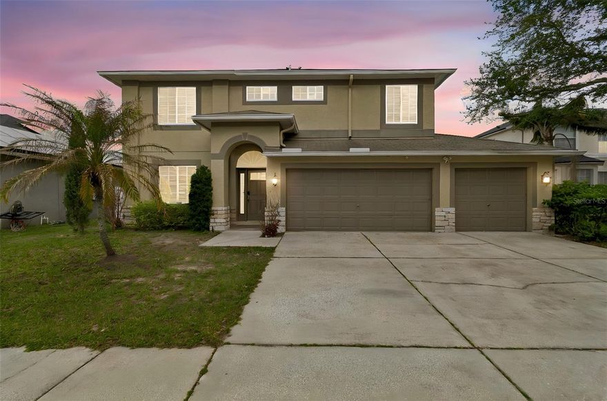 Welcome to Buckhorn Preserve Estates in Valrico—one of the most desirable communities in the Tampa suburbs! This beautifully updated, move-in-ready home is truly a showstopper.

Featuring 4 spacious bedrooms, 2.5 bathrooms, and a 3-car garage, this home offers both luxury and functionality. From the moment you step inside, you’re greeted by an open foyer and a grand staircase, setting the tone for the modern elegance throughout. The home showcases stunning wall-to-wall 24x48 imported Italian porcelain tile flooring, creating a sleek and cohesive look.

The kitchen is designed to impress, featuring solid wood cabinetry, quartz countertops, and high-end stainless steel appliances—perfect for both everyday living and entertaining.

Upstairs, you’ll find generously sized bedrooms and fully renovated bathrooms with contemporary finishes, including modern tile work and quartz surfaces. The versatile loft space offers endless possibilities—ideal for a home office, media room, or relaxation area.

Step outside to your fully fenced backyard, complete with a newly installed vinyl fence for added privacy and a safe space for pets or gatherings.

This home is fully equipped with smart technology, including Wi-Fi-connected HVAC, water heater, thermostat, Samsung appliances, front door lock, Ring cameras, garage door opener, and irrigation system—bringing convenience and efficiency to everyday life.

Located just minutes from top-rated schools, shopping, and dining, you’ll enjoy easy access to Publix, Sprouts Farmers Market, and Whole Foods Market. Plus, you’re less than 30 minutes from downtown Tampa, making commuting a breeze.

Come experience why South Valrico is so highly sought after—this exceptional home won’t last long!