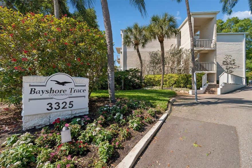Convenient condo living along prestigious Bayshore Boulevard. Ideally located near the iconic waterfront sidewalk, this first floor residence offers a comfortable, easy to live in layout with a spacious great room design.

Wide plank luxury vinyl flooring runs throughout the main living areas, with tile in the bathrooms. The kitchen is well maintained with granite countertops, stainless appliances, and generous cabinet storage for everyday use.

Sliding glass doors serve as a focal point of the living area, bringing in natural light and opening to a private covered patio, offering a quiet setting away from street traffic.

Community amenities include a pool, clubhouse, and bike storage along with ample parking for both residents and guests.

Located just minutes from Tampa General Hospital, MacDill Air Force Base, downtown Tampa, and Tampa International Airport, with close proximity to dining, shopping, and everyday conveniences. Enjoy the accessibility of Bayshore living with easy access to the waterfront and surrounding amenities.
