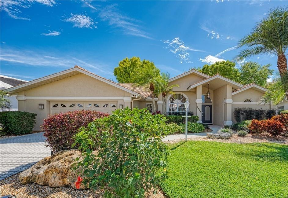 Property has been leased out for 2026 season! Available from May to October 2025! Beautiful three bedroom, two bath, pool home with water and golf course views. This turnkey furnished home with preferred rear south exposure is located in desirable Waterford Golf Community. Open floor plan with split master suite from second and third bedrooms. All of the bedrooms have walk-in closets. Kitchen features granite counter tops, stainless appliances, breakfast bar and closet pantry. Besides pool, you have a heated spa with a waterfall. Be a part of this great Waterford Community which offers a large community heated pool and hot tub, fitness room, clubhouse and tennis courts. Golf Membership is also available while you stay here. Annual rental or seasonal available! 3 month minimum!