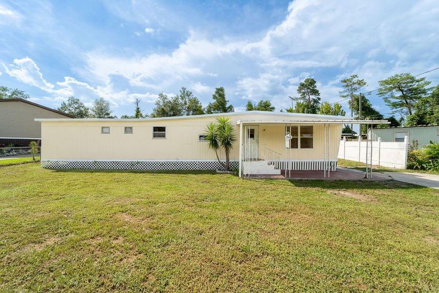 Investor special! This 2-bedroom, 1-bathroom single wide mobile home offers a proven rental history and excellent income potential. Featuring an open floor plan with laminate flooring throughout, the home sits on its own .24-acre lot with No lot rent, No HOA, and No community restrictions—keeping expenses low and returns high. Conveniently located just 5 minutes from shopping and dining, this low-maintenance property is perfect as a rental, flip, or long-term hold.