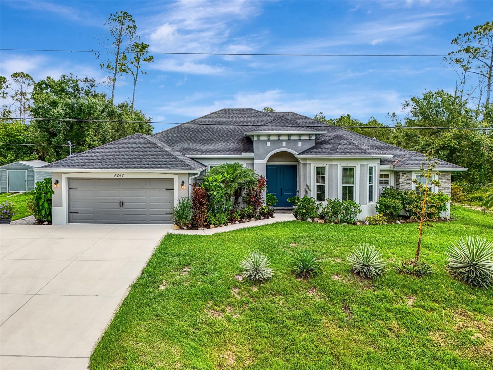Meet the home that has it ALL:This stunning, like new 2019-custom-built residence was designed with you in mind. Whether you're looking for a family sanctuary or a luxurious vacation retreat, this home delivers unmatched comfort, functionality, and style. It offers space for everyone: 4 spacious bedrooms + office, 3 full bathrooms, and over 2700 sq. ft. living area. It provides effortless living with an open-concept design that brings everyone together, perfect for family gatherings or entertaining friends. Full of luxury finishes like stylish interior doors, high efficiency windows, and premium engineered hardwood floors throughout, crown molding and window casings throughout,and tray ceilings to accent the luxurious living space. The Chef’s dream kitchen includes an oversized island with a built in wine fridge, custom soft closing wood cabinetry, stainless steel appliances, double built in microwave/ oven, full size cooktop and a stainless steel range hood, and a spacious pantry. Once you step outside you have an Outdoor paradise. Enjoy your private screened lanai, a heated saltwater pool with a built in spa, full sized pool bath, a spacious paved patio that is ideal for sunny Florida days. It has it all, if you are looking for Privacy and tranquility your 0.46-acre partially fenced lot gives you all of it, creating the perfect escape for you and your family to relax. This premium locations is minutes from beaches, parks, dining, and shopping. You will love the functional layout, spacious bedrooms, modern and luxurious finishes, and outdoor space perfect for making memories. If you’re looking for a vacation retreat, this home offers everything you need to relax, entertain, and soak up the Florida sun. And if you appreciate European craftsmanship and thoughtful design, this home is a rare gem you won’t want to miss. Schedule your showing today before is gone.