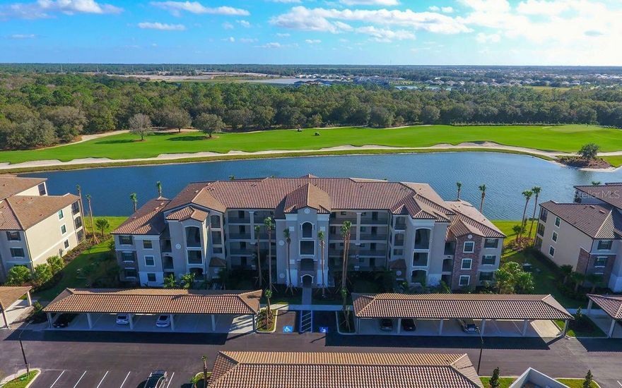 Lakewood National Golf Resort community. This is a 3 bedroom corner unit with lake, golf course and greenbelt views. Nicely decorated with eat in space in the kitchen or dine at the dinning table nook. This unit has NO Carpet , tile through out living area with luxury vinyl in the bedrooms. Very bright unit with extra window in the living/kitchen area as this is an end unit. Lakewood National offers a welcoming abundance of activities with a membership transfer fee of $642 and a discounted golf fee. Lakewood National is know for it rated #1 golf course in the USA. This unit is available now for the off season at a low rate of $2800, Prime season is $6000 a month plus tax. Come and see what everyone is talking about is this lovely high end gated community.