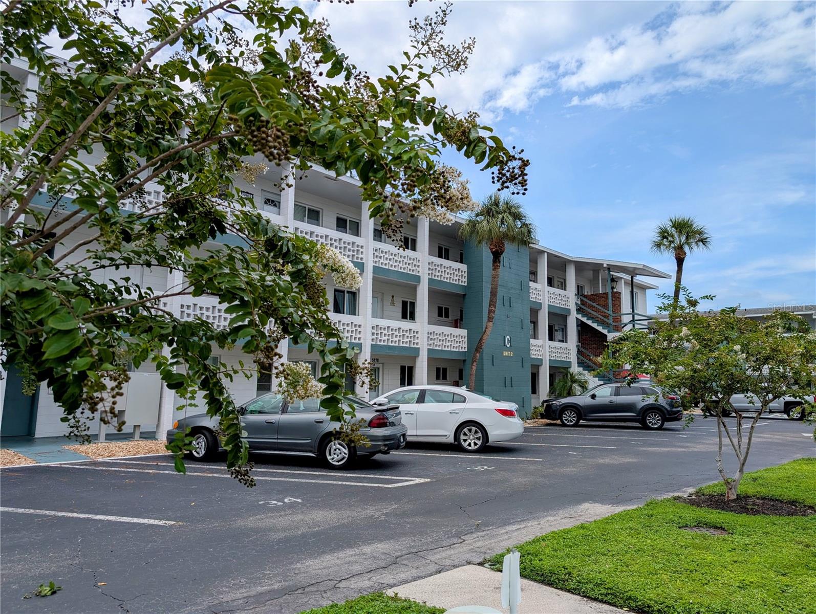 Annual Rental in 55+ community. 1BR/1BA, 3rd floor convenience, near stairs. Unfurnished. Building has an elevator for easy access. This unit has a screened lanai with vinyl enclosures plus vertical blinds for privacy. Lanai overlooks lovely greenbelt area. If you have allergies, there is no carpeting in the condo (except on the lanai). Well-maintained complex located near everything.Very active community with heated pool/spa, clubhouse, large coin laundry, shuffleboard and a private area for your cookouts. Public transportation just a couple of blocks away. Close to shopping, restaurants, golfing, and only a few miles from the miles of sandy beaches. Easy access to Sarasota-Bradenton International Airport (SRQ). Rental terms: $1,100/mo plus utilities (electric, water/sewer, internet). To move in: must be approved by association, provide $1.100 first mo rent + $1,100 damage deposit + $100 condo application + $150 cleaning fee. NO Smoking, NO pets. Interested? Do not waid.