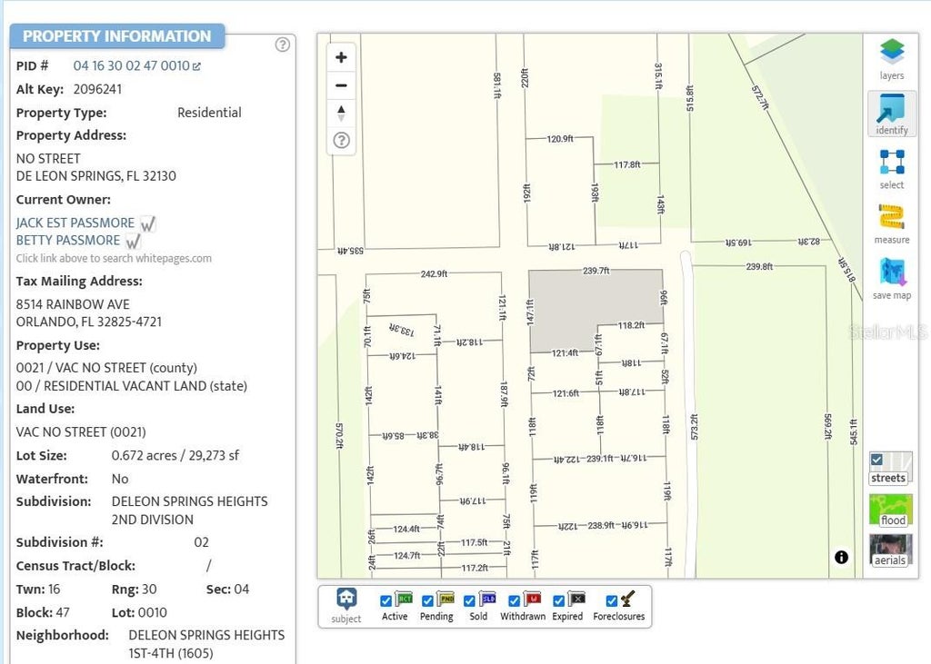 Photo of No Street, De Leon Springs, FL 32130 (MLS # O6454118)