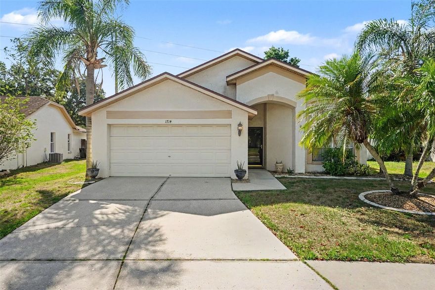 One or more photo(s) has been virtually staged. Welcome to 1714 Larabie Court, a fantastic move-in ready home tucked away on a quiet cul-de-sac in one of Brandon’s most desirable and established subdivisions. This turn-key home is ready for a new family to move right in, unpack, and start making memories while adding their own imagination and personal touches over time. The interior layout offers a wonderful, well-maintained, and spacious feel for everyday family living, but the true showstopper is the backyard oasis. Perfect for entertaining or relaxing weekends, it features a private pool, a massive oversized covered lanai complete with a built-in bar and cooking area, and a large, fully fenced-in yard for privacy and plenty of secure green space for kids and pets to safely play. Beyond the property line, you are ideally located in an area known for top-rated, A-rated schools and incredible convenience—enjoy quick access to the Brandon Exchange mall, local parks, and top dining, all while being just an easy 20-to-30-minute drive into downtown Tampa. Offering the perfect blend of a solid, well-cared-for home and an unbeatable Florida lifestyle.