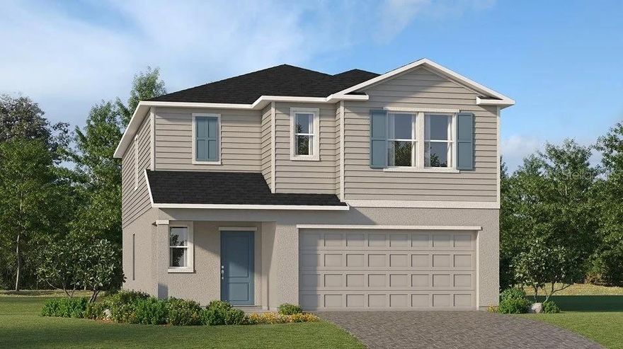MOVE-IN READY!! Discover the allure of Lennar's single-family homes at Turnleaf, near boating adventures, dining and historic downtown Punta Gorda, FL. Embrace an active and healthy lifestyle with an array of exclusive amenities including a clubhouse, swimming pool, pickleball court, playground and bocce court. This new two-story home boasts a modern layout with an open-concept floorplan consisting of a stylish kitchen, dining room and family room on the first floor. A convenient bedroom is located toward the back of the home, perfect as a guest suite or home office. Five additional bedrooms can be found upstairs, including the luxurious owner’s suite, surrounding a versatile loft space. Prices, dimensions and features may vary and are subject to change. Photos are for illustrative purposes only.