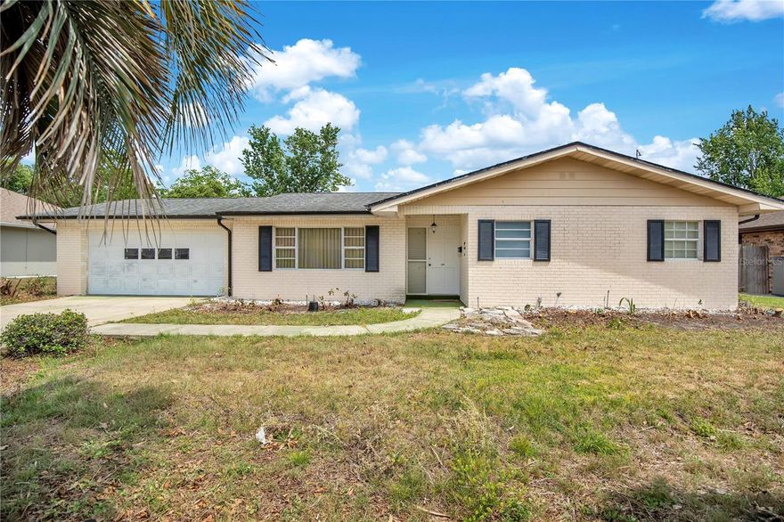 Discover the potential at 1571 Urbana Ave, a charming 2 bedroom, 2 bath residence set on a large lot in the established Deltona Lakes neighborhood. This property offers the exact opportunity buyers are searching for: a home with a practical single story layout, a 2 car garage, and a solid foundation ready for your personal touch. The interior features an inviting living room and a bright dining area surrounded by large windows, flowing seamlessly into a kitchen equipped with generous cabinetry and a breakfast bar. While the home maintains a classic feel, it is primed for updates, giving the next owner a perfect canvas to refresh finishes and modernize the style to match their unique taste.

The outdoor space is a true highlight, featuring a sizable backyard and a covered patio perfect for enjoying the Florida lifestyle. Whether you envision a lush garden, a custom fire pit, or an expansive outdoor dining setup, this lot provides the flexibility to bring your vision to life. Located in a prime Volusia County community, you’ll enjoy convenient access to local shopping, dining, parks, and major Central Florida roadways. With its spacious yard, functional floor plan, and excellent bones, 1571 Urbana Ave offers incredible value and the future potential to become the home of your dreams.
