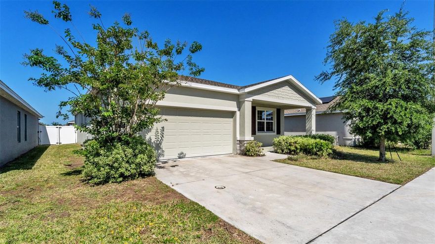 Welcome to this beautifully maintained 4 bedroom, 3 bathroom PLUS office Lennar NEXT GEN home located in the desirable Liberty Ridge community. Designed for comfort, flexibility, and true multi-generational living, this property features a fully equipped attached private suite with its own entrance—ideal for extended family, guests, or additional rental income opportunities. The private suite includes 1 bedroom, 1 bathroom, a kitchenette, and a cozy living room, offering complete independence while still being connected to the main home. Inside the main living area, you’ll find an inviting open floor plan with a spacious living room overlooking the modern kitchen. The kitchen features stainless steel appliances, stone countertops, ample cabinetry, and generous counter space—perfect for everyday living and entertaining. A dedicated office is located just off the living room, providing a quiet workspace or flex room option. The primary bedroom serves as a peaceful retreat with an ensuite bathroom that includes dual sinks, a walk-in shower, and a large walk-in closet. The additional bedrooms are thoughtfully positioned on the opposite side of the home, split by the guest bathroom for added privacy. Step outside to enjoy your covered patio and fenced-in backyard, ideal for relaxing or hosting gatherings. Conveniently located near a variety of retailers, restaurants, and everyday conveniences, this home offers the perfect blend of comfort, functionality, and location
