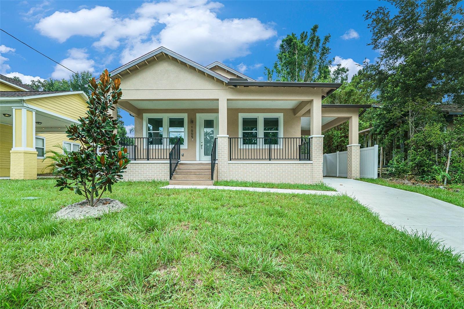BEAUTIFUL NEW CONSTRUCTION HOME in a fantastic location ! No HOA or CDD! These 3 BED + 2 BATHS +1 OFFICE , home features a dining and gleaming Vinyl Laminate flooring throughout. Beautiful kitchen overlooks a light, bright family room and boasts Quartz counters, stainless steel appliances, Quartz backsplash, 42' cabinets, pantry, and large center island. Relaxing master, large walk in closet and beautiful end-suite bath with tile shower, double vanities and Quartz counter. Additional bedrooms are large in size with on trend second bath. Relaxing porch surrounded by a large, private fully fenced yard. Other features include high ceilings, 5 1/2-inch baseboards, and an open concept layout. Great location in the heart of Tampa with easy access to Downtown Tampa, Midtown, Westshore, International and Westshore Malls, Tampa International Airport, Beaches and so much more ! NO FLOOD ZONE. Your new home awaits! This home is Ready for move in! Call for your private showing today!