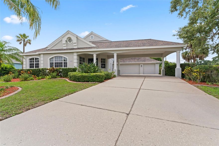 Coastal Waterfront Living in The Inlets at Riverdale!

Welcome to this expansive two-story waterfront home, ideally located in the highly desirable Inlets at Riverdale—a premier boating community offering direct canal access to the Manatee River and the Gulf of Mexico. Perfectly positioned on one of the largest lots in the neighborhood, this stunning residence offers over 3,470 square feet of thoughtfully designed living space, including four bedrooms and three and a half bathrooms, with the spacious primary suite located on the main level.

As you enter through grand double doors, you’re greeted by elegant tile flooring, formal living and dining rooms, and a dry bar—an inviting introduction to this elegant yet comfortable home. Soaring vaulted ceilings and a bright, open great room create a warm and welcoming atmosphere, ideal for both relaxing and entertaining.

The kitchen is a chef’s dream, featuring new stainless-steel appliances, quartz countertops, and warm wood cabinetry, all seamlessly connected to the main living areas. Also on the first floor is a bright, private office space and a stylish powder room, offering both functionality and flexibility. The generously sized primary suite includes a cozy sitting area, dual walk-in closets, double vanities, and a luxurious walk-in shower.

Upstairs, an open balcony overlooks the main living space and leads to a large loft—perfect for a game room, media room, or optional fifth bedroom. Three additional guest bedrooms provide ample space for family or visitors. One features its own en-suite bathroom, while the other two share a well-appointed Jack-and-Jill bathroom.

The outdoor space is designed for year-round enjoyment with a heated pool, covered and screened lanai, full outdoor kitchen, and private boat slip. From here, you’ll be on the open water in minutes.

Additional highlights include a newer roof (2018), new HVAC systems for both levels, a new pool pump, a newer water heater, and fresh exterior paint—all contributing to peace of mind and move-in-ready convenience.

Located in a quiet, low-HOA community just minutes from I-75, shopping, dining, and Florida’s world-renowned Gulf Coast beaches, this home offers the perfect blend of luxury, comfort, and waterfront lifestyle. Bring your boat, your family, and your love for coastal living—this is the home you’ve been waiting for.