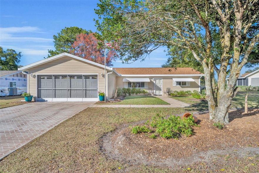 Welcome to this beautifully upgraded Chestnut model located in the gated 55+ community of Spruce Creek South. This well-maintained home offers peace of mind and modern updates, including a 2022 ROOF, 2021 HVAC, and 2025 stainless steel APPLIANCES including a range hood and updated sink.

Inside, you’ll find a freshly painted interior, updated kitchen countertops, and laminate flooring throughout the main living areas, creating a clean and inviting space. The primary bathroom features an expanded walk-in shower, while the inside laundry room includes a Kenmore washer and dryer, adding everyday convenience. You also have a 2 car garage with an abundance of storage cabinets!!

Enjoy Florida living year-round in the tiled lanai with acrylic windows and screens (approximately 10x15), perfect for relaxing or entertaining. The fenced backyard offers a private retreat for pets and features seating within a charming butterfly garden, complemented by gorgeous upgraded landscaping and a 10 x 10 patio!!

Located just a 5-minute golf cart ride to the community center and golf course, this home is also minutes from Spanish Springs and The Villages, offering endless dining, shopping, and entertainment options. Additional highlights include a gated, secured front entrance and some furntiure being negotiable.  

This move-in-ready home combines comfort, upgrades, and an unbeatable location—schedule your private showing today.