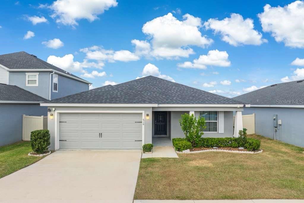 Welcome to your future home in the heart of VillaMar, Winter Haven - where modern comfort meets resort style living! Built in 2021, this impeccably maintained single-family residence offers approximately 1,730 square feet of heated living space across 4 spacious bedrooms and 2 well appointed bathrooms. Step inside to discover an open concept layout where the kitchen, featuring an oversized island and generous pantry, flows seamlessly into the living area - ideal for everything from casual dinners to full scale entertaining. The primary suite is your private retreat with dual vanities, a large walk-in closet and direct access to the beautifully landscaped surroundings.
Outside, resort-style amenities await: the community features a stunning pool, shaded cabana seating, playground, and expansive green areas that bring a vacation at home feel to everyday life. Located just minutes from US-27, you’ll enjoy close proximity to grocery stores, shops, schools, dining and the fun of LEGOLAND Florida Resort.
This is not just a house, it’s a lifestyle. Fully move-in ready and tucked on a roughly 0.14-acre lot, this home gives you room to live, relax, and enjoy everything Central Florida has to offer. Homes like this in VillaMar are rare - don’t miss your chance to make it yours!