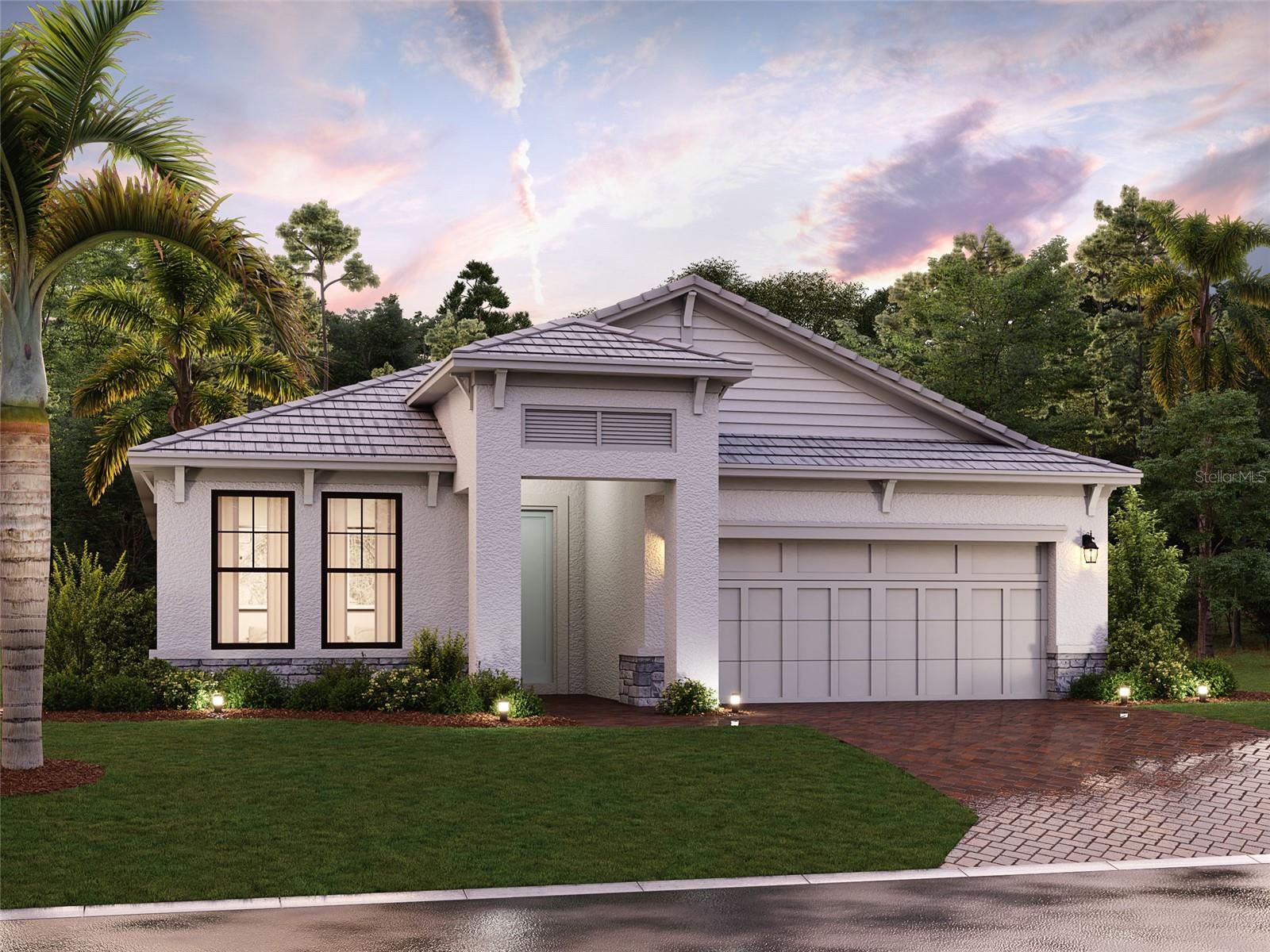 Under Construction. ****SPECIAL FINANCING AVAILABLE FOR A LIMITED TIME ONLY FROM PREFERRED LENDER. RESTRICTIONS APPLY, FOR QUALIFIED BUYERS, SUBJECT TO APPLICABLE TERMS AND CONDITIONS. SUBJECT TO CHANGE WITHOUT NOTICE****
Welcome to the Calusa. Boasting over 2,100 square-feet, this stunning three-bedroom, three-bathroom home, with den, is now available for sale.
Located in a prime area, this property offers a spacious and modern living experience. Step inside this single-story home and prepare to be impressed by the high-quality craftsmanship and attention to detail. There is plenty of room for you and your loved ones to spread out and enjoy.
The kitchen in this home features ample counter space and a sleek design that will make meal preparation a breeze. Whether you're hosting a dinner party or simply enjoying a cozy breakfast, this kitchen will be a hub of culinary delight.
The bedrooms in this home provide a tranquil retreat for relaxation and rest. Spacious and well-designed, they allow plenty of room for furniture and personalization. You'll have no trouble making these bedrooms your own and turning them into cozy havens for a good night's sleep.
Each of the three bathrooms in this house offers luxury and comfort. The well-appointed fixtures and stylish finishes add a touch of elegance to the space. With multiple bathrooms, getting ready in the mornings will be a seamless and stress-free experience.
In addition, this property has a two-car garage, providing ample space for parking and storage. You'll have peace of mind knowing your vehicles are protected and secure.
This house is located in a sought-after neighborhood in Lakewood Ranch, Florida. The area is known for its friendly and welcoming community, making it a perfect place to call home. Residents enjoy easy access to local amenities, including shopping, dining, parks, and entertainment options, all within a short distance.
This property combines quality, comfort, and convenience in one remarkable package.