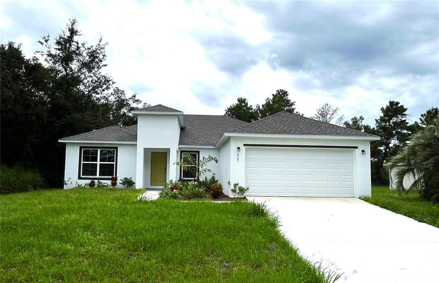 One or more photo(s) has been virtually staged. *SELLER MOTIVATED* *BRAND NEW* Home / never lived in home is complete and move-in ready! 4-bedroom, 2-bathroom, 2 car garage in the sought-out Sun N Lake Sebring Community. This impressive home offers an open concept floor plan with the center of the home being the kitchen island where family and friends will gather. It is a split floor plan with the primary suite on one side and the 3 other bedrooms on the other. The primary suite has 2 walk-in closets and a large master bathroom. The master bath offers a toilet closet, tiled shower, granite counter, dual sinks, a light up mirror and a linen closet. Beautiful Luxury Vinyl Plank Flooring throughout the entire house. The kitchen has granite counters, stainless steel appliances and soft close shaker style cabinets. The interior laundry room is conveniently located just off the kitchen. The 2nd bath has a tub/shower combination, with tiled shower wall and a granite countertop. The water heater is in the garage. Nice size back yard to entertain or enjoy an outdoors fire pit. Yard has sod & sprinkler system. Beautiful Sun N Lake of Sebring has a few 18-hole professional golf courses, parks & recreation, tennis & pickleball courts, community pool & picnic areas, basketball & playground. Located in the heart of Sebring, close to shopping, restaurants, walking trails, state parks, churches and medical facilities. It’s approximately 1.5 hours from Disney, 1.5 hours from Tampa, 1.5 hours from Ana Maria Island. Less than 5 minutes to Lake Jackson, Walmart, Walgreens, Publix & US Hwy 27. Sebring International Raceway is 13 miles, approximately 80 miles south of Orlando International Airport, 97 miles south of Tampa International Airport , 70 miles from Punta Gorda Airport, 160 miles from Miami and about 70 miles to east or west coast of Florida. Come live the dream in Sebring! Schedule a showing today!
