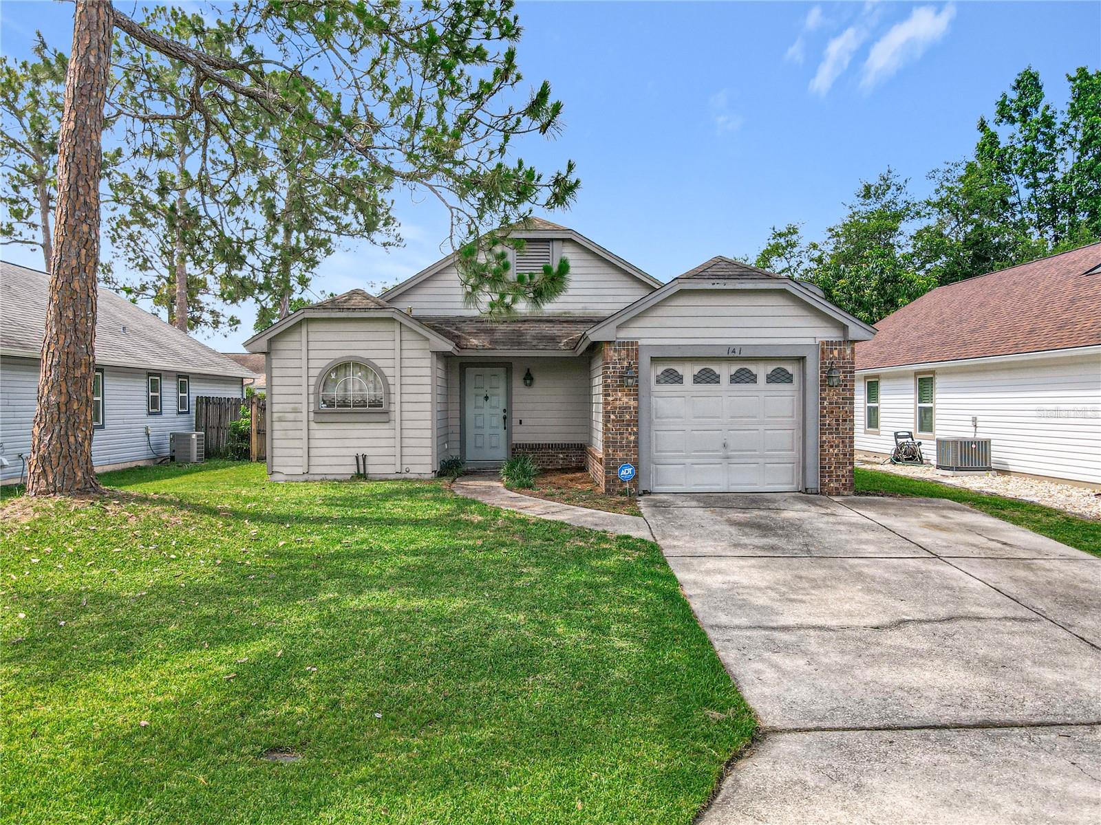 Welcome to 141 Edgewater Circle. Charm, Convenience & Potential in Hidden Lake Villas!
This delightful 3-bedroom, 2-bathroom home is tucked away in the quiet, established community of Hidden Lake Villas. Offering nearly 1,300 square feet of comfortable living space, it’s the perfect opportunity for buyers who want to add personal touches while enjoying key updates already completed.
Inside, the home features vaulted ceilings with skylights, a bright open living and dining area, and a flexible layout that fits a variety of lifestyles. Major updates include repiping completed just 4 years ago and a newer HVAC system, giving you peace of mind and long-term value.
The kitchen was beautifully renovated in 2016 with soft-close cabinetry, full-extension drawers, granite countertops, a granite composite sink, and stainless steel appliances. Both bathrooms were refreshed the same year with stylish tilework and granite vanities. You’ll also appreciate the laminate flooring and upgraded baseboards throughout much of the home.
Step outside to a screened-in back patio and fenced yard—perfect for relaxing, entertaining, or spending time with pets. Just a short walk from your door, enjoy community amenities like a pool, tennis courts, and pickleball—all for only $35/month HOA.
Conveniently located near Lake Mary’s shopping and dining, with easy access to Orlando Sanford International Airport, I-4, and 417, this home puts you right in the heart of Central Florida.
Whether you're a first-time homebuyer, an investor, or someone looking to bring out the best in a home with solid bones and smart upgrades—141 Edgewater Circle is ready for you.