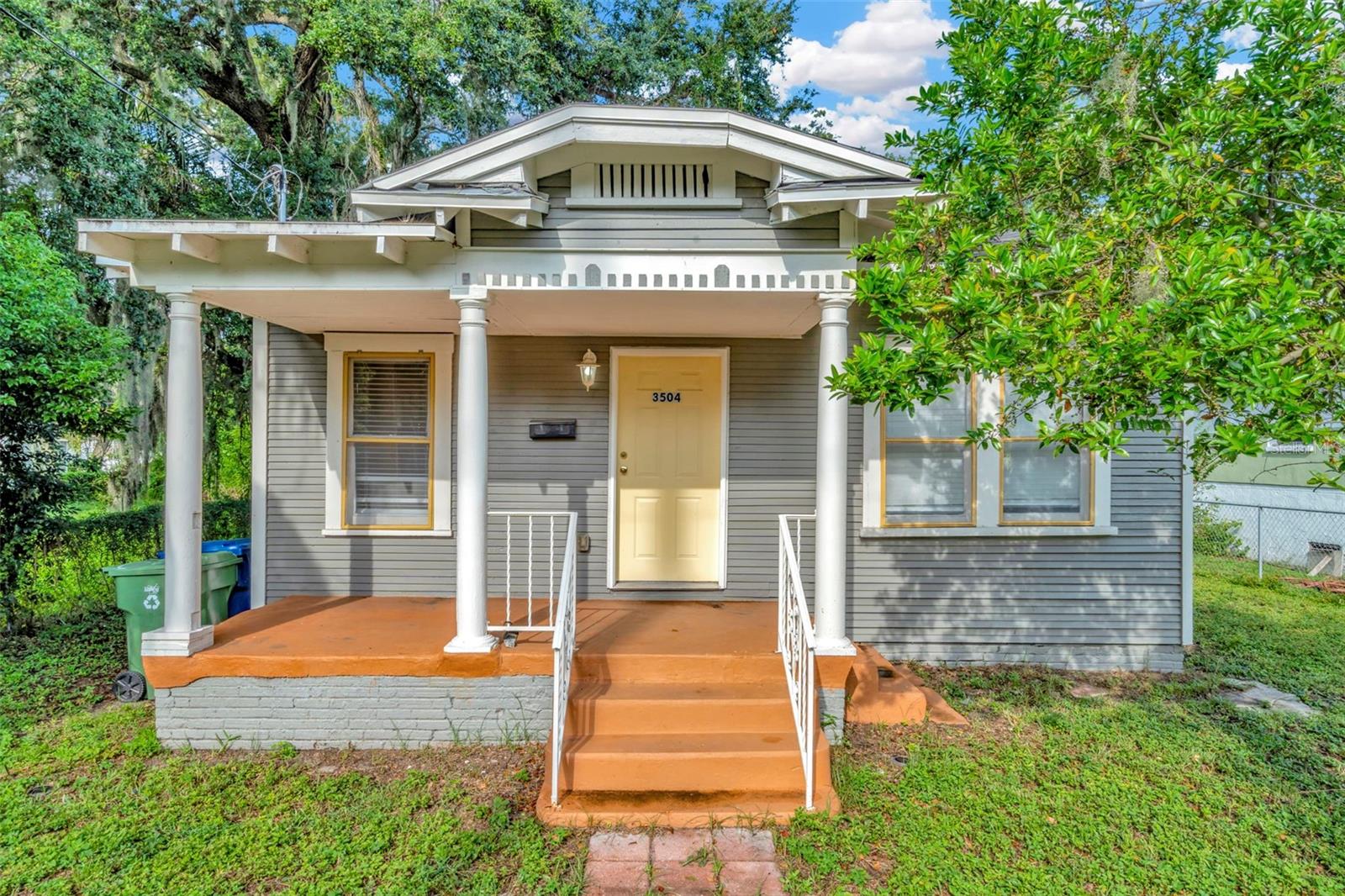 WELCOME HOME TO YBOR HEIFGTS. Step into this charming bungalow in the heart of Ybor Heights — a home that blends character with comfort.With a new roof overhead original wood flooring underfoot, and beautiful origional built-ins and plenty of natural light throughout, it’s the kind of space that feels welcoming from the start.
The living room invites you in with its fireplace, a perfect focal point for cozy evenings. Just beyond the beautiful built-ins the dining room and kitchen flow together for effortless entertaining or everyday living. The eat-in kitchen is bright and functional, with plenty of cabinetry and workspace, and connects easily to a laundry area for added convenience.
Three bedrooms and one bathroom for flexibility for a variety of lifestyles — whether you need room for family, guests, or a dedicated home office. Throughout the home the interior features neutral tones, making it easy to imagine your own style and furnishings.
Outdoors, the fenced yard is shaded by mature trees, giving you both space and privacy. Picture sipping your morning coffee on the front porch as the neighborhood wakes, or winding down in the backyard on a quiet evening.
Home is currently tenant-occupied, lease converts to month-to-month in mid-October.Keep reliable tenants and enjoy immediate income or
transition to owner-occupancy and make this beautiful bungalow your own.
Just minutes to downtown Tampa, Ybor City, and major highways and airports.
Here's your chance to own a piece of Ybor Heights, one of Tampa’s most vibrant and convenient neighborhoods. Schedule a showing today to see this beautiful bungalow before it's gone.