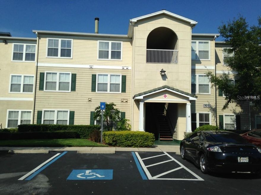 Nice open floor plan. 3rd floor condo, 2 bedroom, 1 bathroom with bamboo flooring through out living room and kitchen area. Stainless appliances. Washer and Dryer included. Gated Community. It has all the amenities, including a clubhouse w/fitness facility and media center, pool and Spa, Outside kitchen, Tennis court, Sand Volleyball court, and a playground. Equestrian Parc is conveniently located within walking distance to shops, restaurants, and a movie theater. AVAILABLE MAY 10TH