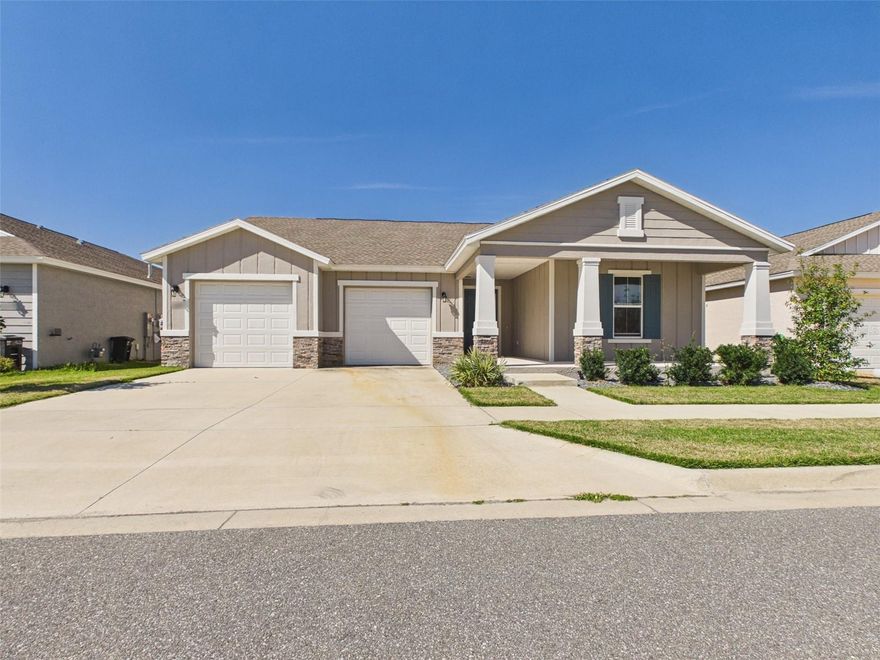 Welcome home to this beautifully designed residence located in the highly desirable gated community of Calesa Township. This 3-bedroom, 2-bath home offers 2,217 sq ft of open, light-filled living space, perfectly blending charm, comfort, and modern luxury.

Step inside to an inviting open floor plan where natural light fills the home, leading you to a spacious kitchen featuring an extended eat-in island and gas stove—ideal for both everyday living and entertaining. The primary suite offers a private retreat with an en-suite bathroom and walk-in closet, while the additional bedrooms provide comfort and flexibility.

Enjoy outdoor living with a covered lanai—perfect for relaxing or entertaining.

Located just 2 miles from supermarkets, dining, and more, and minutes from On Top of the World and the World Equestrian Center (WEC), residents enjoy resort-style amenities including a pool, basketball court, dog park, scenic walking trails, and access to FAST (Florida Aquatics Swimming & Training) with Olympic pools and a full gym.

Don’t miss this opportunity—this home offers the perfect combination of comfort, convenience, and lifestyle in one of Ocala’s most sought-after communities.