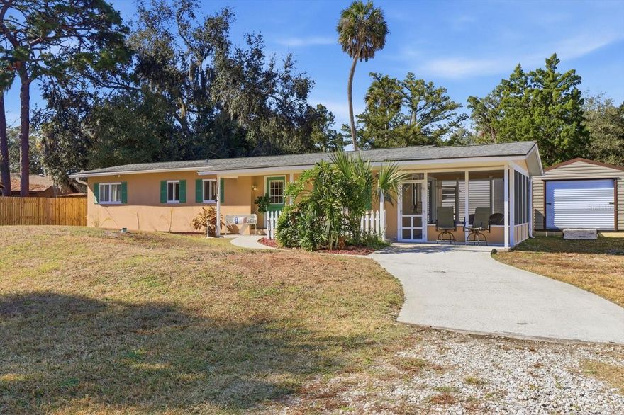 Positioned just seconds from the waters of Kings Bay and Hunter Springs Park, this very clean and updated 3-bedroom, 2-bath home offers 1,020 square feet of comfortable, well-designed living in one of Crystal River’s most desirable locations. The home features an eat-in kitchen with a center island, well-suited for casual dining and entertaining, along with a beautiful step-in shower and a functional layout that maximizes space. A screened-in porch provides a relaxing place to enjoy the Florida lifestyle year-round. The fully fenced yard offers a space for pets, while multiple sheds provide generous storage, including one set up for a she-shed, man cave, or hobby space. Enjoy convenient access to boutique shopping, dining, and local favorites along Citrus Avenue, just minutes away. The area is golf cart friendly, adding ease and enjoyment to everyday outings. For boating and water enthusiasts, Pete’s Pier—the nearest public boat ramp—is approximately 3 minutes away, providing easy access to Crystal River’s renowned waterways. Outdoor enthusiasts will appreciate the nearby nature trails, including the Crystal River Riverwalk and Three Sisters Springs, offering scenic walking / biking paths and access to Crystal River’s natural beauty. Located within the limits of Citrus County, this property supports short-term rental use as well as comfortable full-time living. Whether you’re seeking an income-producing opportunity or a primary residence, this home delivers location, flexibility, and access to everything Crystal River has to offer.