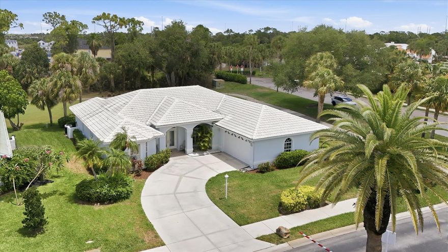 Welcome to Golf Course living in the highly sought after community of Waterford. Located on the North side of Venice near Venice historic downtown, Venice Beach, Legacy Trail and the new Sarasota Memorial Hospital. Waterford living boasts resort-style amenities with an updated clubhouse, state of the art fitness center, Junior Olympic size pool, library, Har-Tru tennis courts, pickleball courts, and optional golf membership on a semi-private 27-hole championship course with a pro shop, putting green, driving range and restaurant. This beautiful home is located on a corner lot with the popular floorplan boasting multiple rooms that include a formal dining room, a front sitting room, the living room and a bonus area for the hobbyist in you. In addition, the split floorplan provides privacy for your guests with a pocket door leading to the guest wing with two of the bedrooms, and a bathroom that also has access to the pool area. The fourth bedroom could be used as a den/office and is located towards the front of the home with beautiful bay windows. Natural light abounds with the vaulted ceilings and 3 sliding glass doors. The extra-large primary bedroom, with ample space for a sitting area, dual closets, multiple windows, and sliding doors that lead out to the pool and a large primary bathroom with dual vanities, and a separate tub/shower. The screened in lanai includes a covered porch area, perfect place to sit in the early morning with a cup of coffee or evening outdoor dining.  Come and enjoy golf course living in sunny Florida!