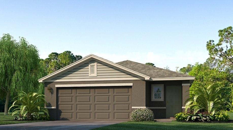 Under Construction. REDTAG SALE: Receive up to $15,000 towards closing costs and special interest rates with the use of our preferred lender Now to July 20th. A front porch welcomes to you into one-story all concrete block construction home. Designed to optimizes living space with an open concept kitchen that overlooks the versatile great room and large covered lanai. The well-appointed kitchen features an island with bar seating, oversized walk-in pantry and sleek stainless-steel appliances! Bedroom one is located behind the kitchen and has an ensuite bathroom with double vanity and spacious walk-in closet providing substantial storage space. A second bedroom and bath are located at the rear of the home. Just off the great room is the versatile fourth bedroom, perfect to meet your needs. Like all D.R. Horton homes, the Harper includes a Home is Connected smart home technology package which allows you to control your home with your smart device while near or away.