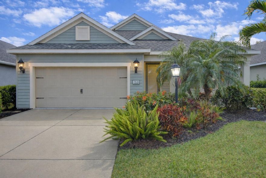 Beautifully maintained 3-bedroom, 2-bath home with nearly 1,800 sq ft of living space located in a quiet Bradenton community. This spacious single-family residence offers an open and functional floor plan perfect for both everyday living and entertaining.

The home features bright living areas filled with natural light, a well-appointed kitchen with generous cabinet and counter space, and a seamless flow into the dining and family room areas. The split-bedroom layout provides privacy, with a spacious primary suite offering a private bath and walk-in closet.

Step outside to enjoy the covered lanai overlooking the backyard, ideal for relaxing evenings or outdoor dining. Additional features include a two-car garage, modern construction, and plenty of storage throughout.

Conveniently located near shopping, dining, schools, major commuter routes, and just a short drive to the beautiful Gulf Coast beaches, this home offers comfort, convenience, and a fantastic location.