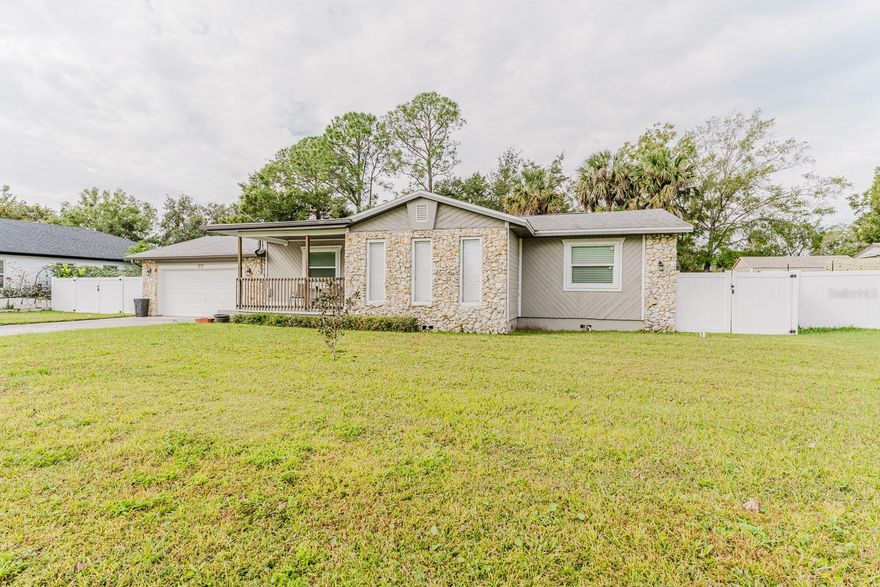 Looking for a 3-bed home in Sanford with space, a garage, and no HOA? This well-kept property offers a 3-bedroom, 2-bath layout with 1,248 square feet of interior space, a true 2-car garage, and a generous lot. Built in 2005, it features an open-concept floor plan that connects the main living area to the kitchen and dining spaces, creating an easy flow for everyday living.

The kitchen offers functional design with ample cabinetry and counter space. All three bedrooms are comfortably sized with a split layout for privacy, while both bathrooms provide convenience for guests and household routines.

A flexible bonus room is accessible through the garage or screened-in patio—perfect as a private office, lecture room, playroom, music studio, or whatever your needs may be.

Step outside to a spacious backyard with endless possibilities—whether you envision play space, gardening beds, or future additions. The oversized driveway and full 2-car garage add valuable storage and parking flexibility. Located in a quiet residential area just minutes from Historic Downtown Sanford, RiverWalk, shopping, and dining, this home provides quick access to I-4, 417, and the Sanford Airport.

With no HOA restrictions and solid fundamentals, this property presents strong potential for first-time buyers, downsizers, or investors looking to grow in a thriving Central Florida market. Zoned for Seminole County Schools and easy to show.