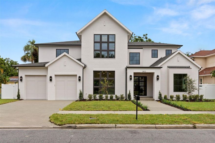 Under Construction. Welcome to this stunning new construction home built by Milana Custom Homes, located in Flood Zone X, offering luxury living with 5 bedrooms, 5 full baths, and 2 half baths. This thoughtfully designed residence features a spacious first floor with a den/study, a formal dining room, and a guest suite complete with an en suite bath and walk-in closet. The heart of the home is the expansive great room, seamlessly opening to a gourmet kitchen equipped with Wolf and Sub-Zero appliances, quartzite countertops, and a butler's pantry with a sink and beverage center. Adjacent to the kitchen, you'll find a pantry and mudroom. A cozy gas fireplace adds warmth to the living area, perfect for everyday living and entertaining. Step outside to your private backyard oasis, complete with a large covered lanai, outdoor kitchen, and a beautiful pool. The home boasts level 4 drywall for a smooth finish and is equipped with tankless water heaters for energy efficiency. Upstairs, you'll find a versatile loft space, a convenient laundry room, and the luxurious Primary Owner's suite with ample walk-in closets. Three additional bedrooms, each with their own walk-in closet and en suite bath, complete the second floor. A 2-car garage adds to the convenience of this spectacular home, all located in one of South Tampa's most desirable neighborhoods.